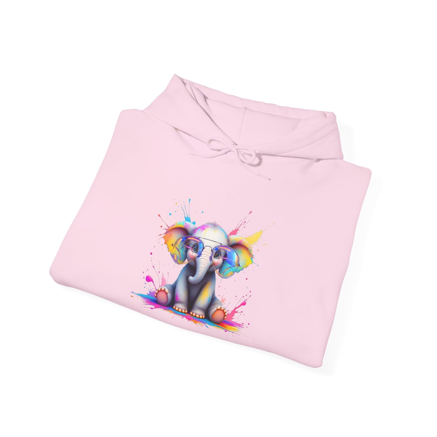Colorful Elephant Design Unisex Heavy Blend™ Hooded Sweatshirt - Never Forget