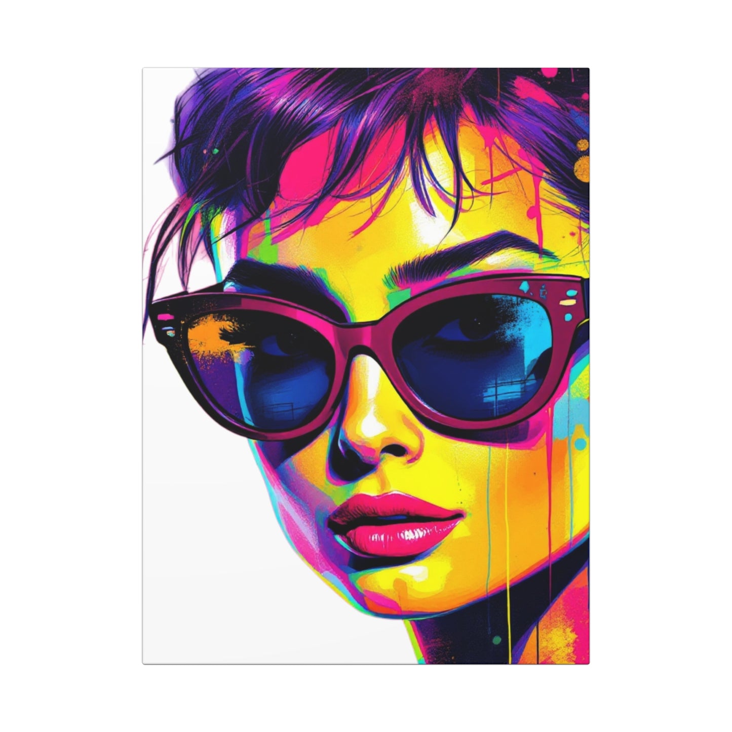 Vibrant Canvas Wall Art, Colorful Poster for Home Decor, Modern Artwork, Gift for Her, Abstract Art Print