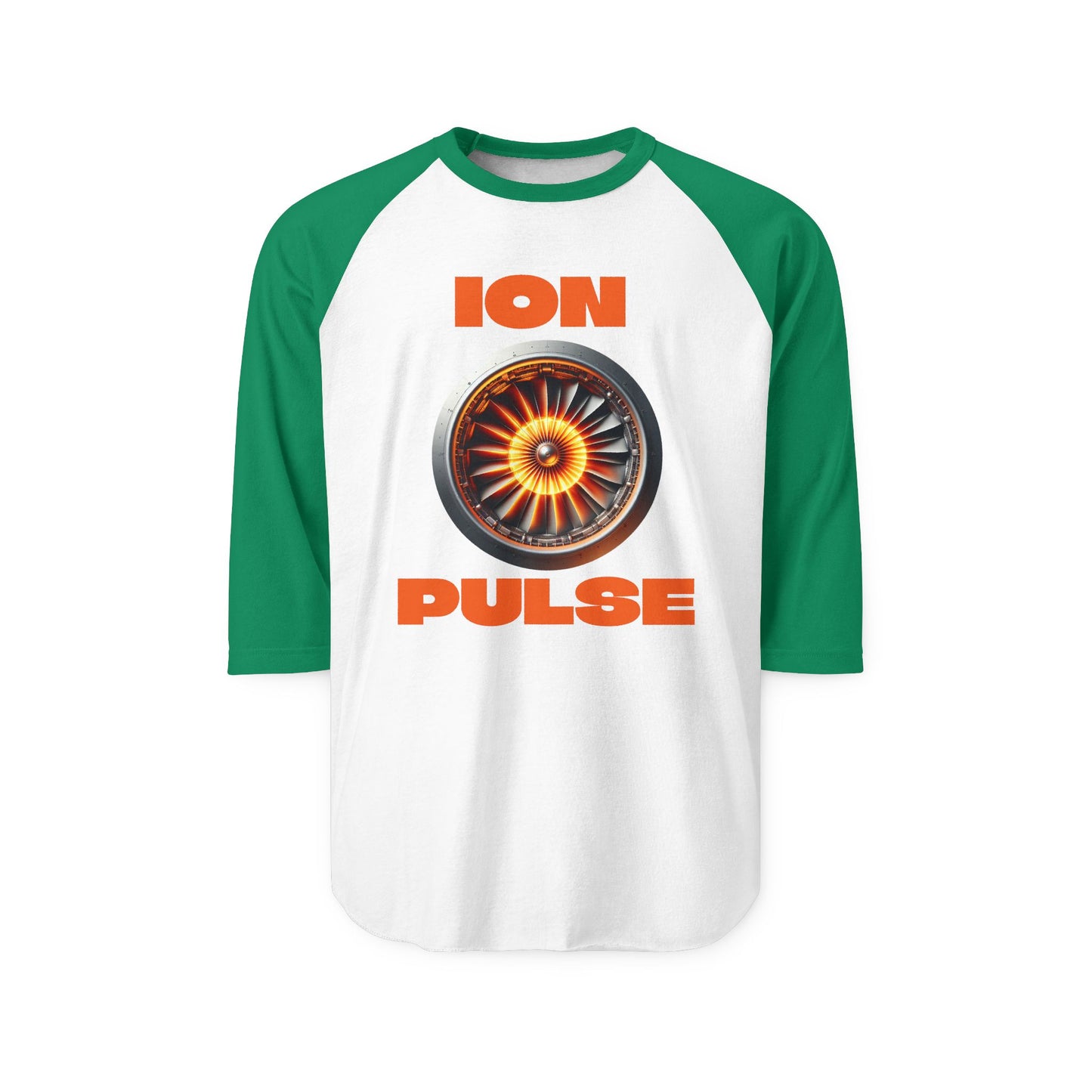 ION PULSE Unisex Three-Quarter Sleeve Raglan Shirt - Perfect for Motorsports Fans
