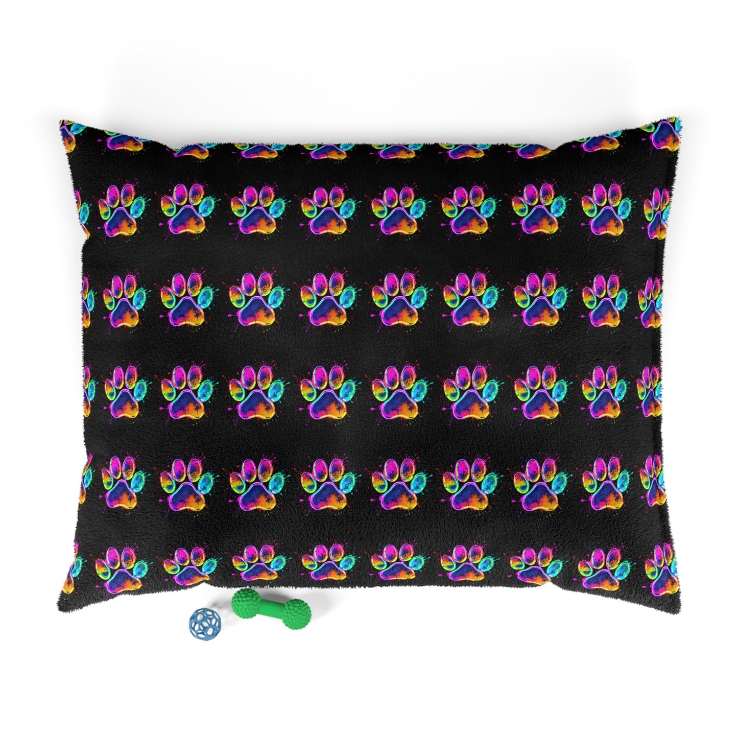 Colorful Paw Print Pet Bed - Cozy and Stylish Dog Bed for Pet Lovers