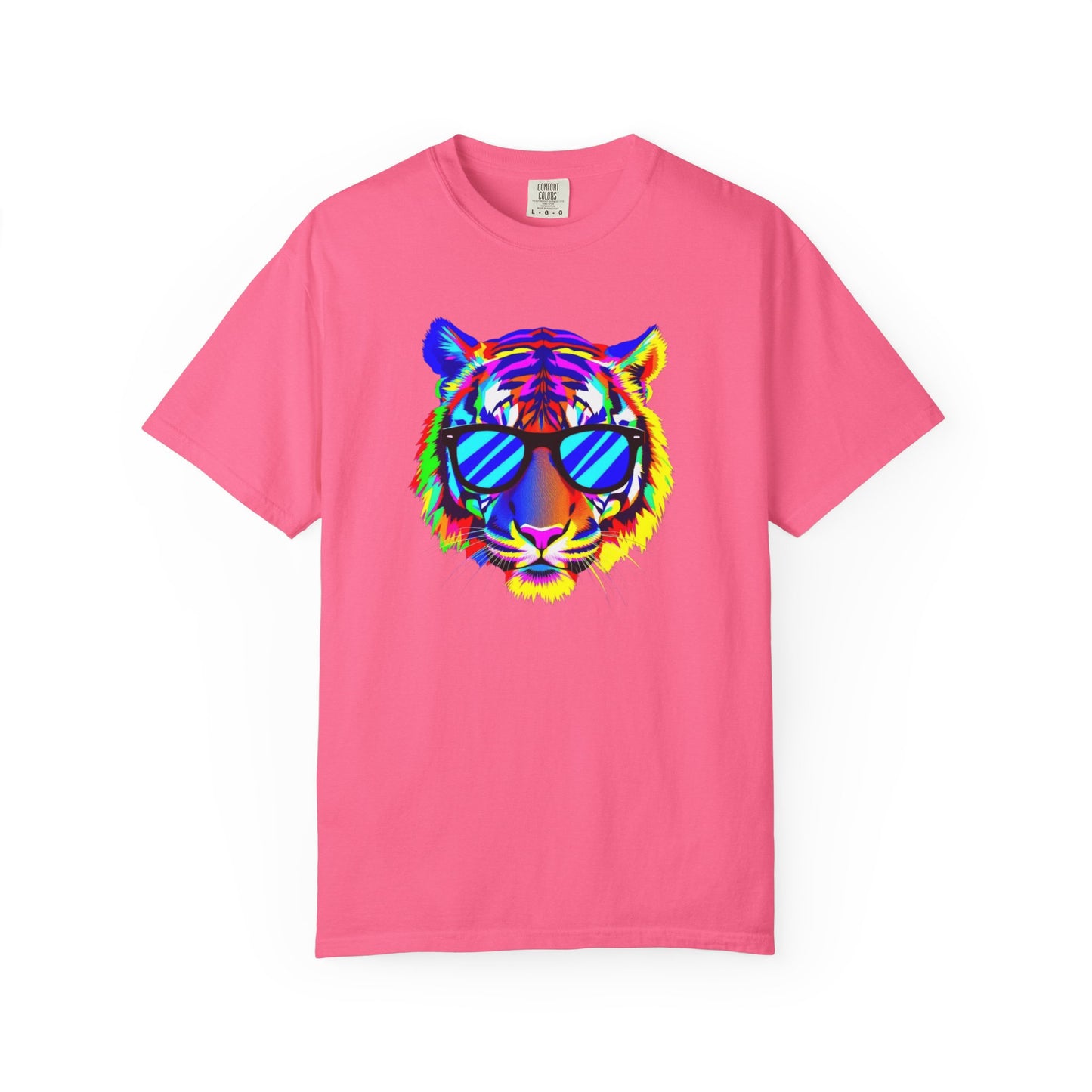 Vibrant Tiger Graphic T-Shirt - Unisex, Cool & Colorful Design