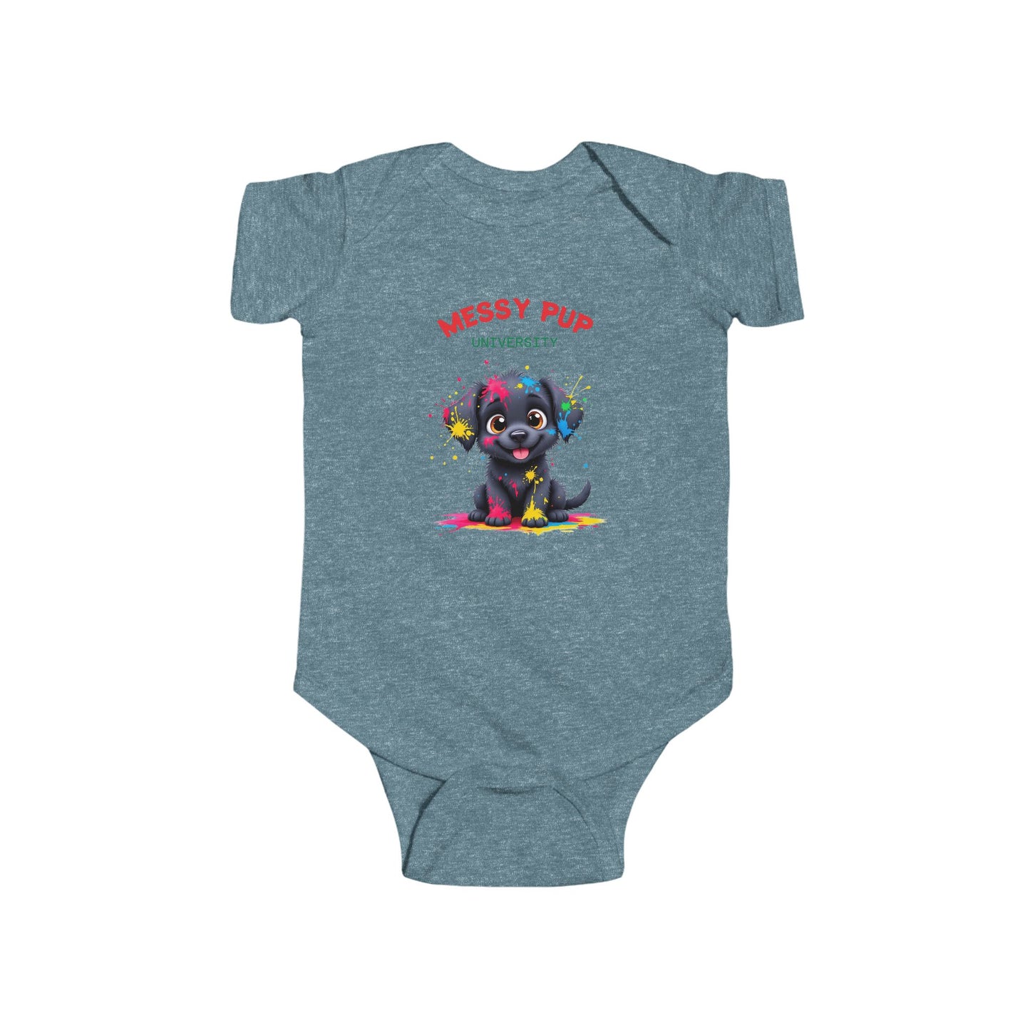 Messy Puppy University Infant Bodysuit - Cute & Playful Baby Apparel
