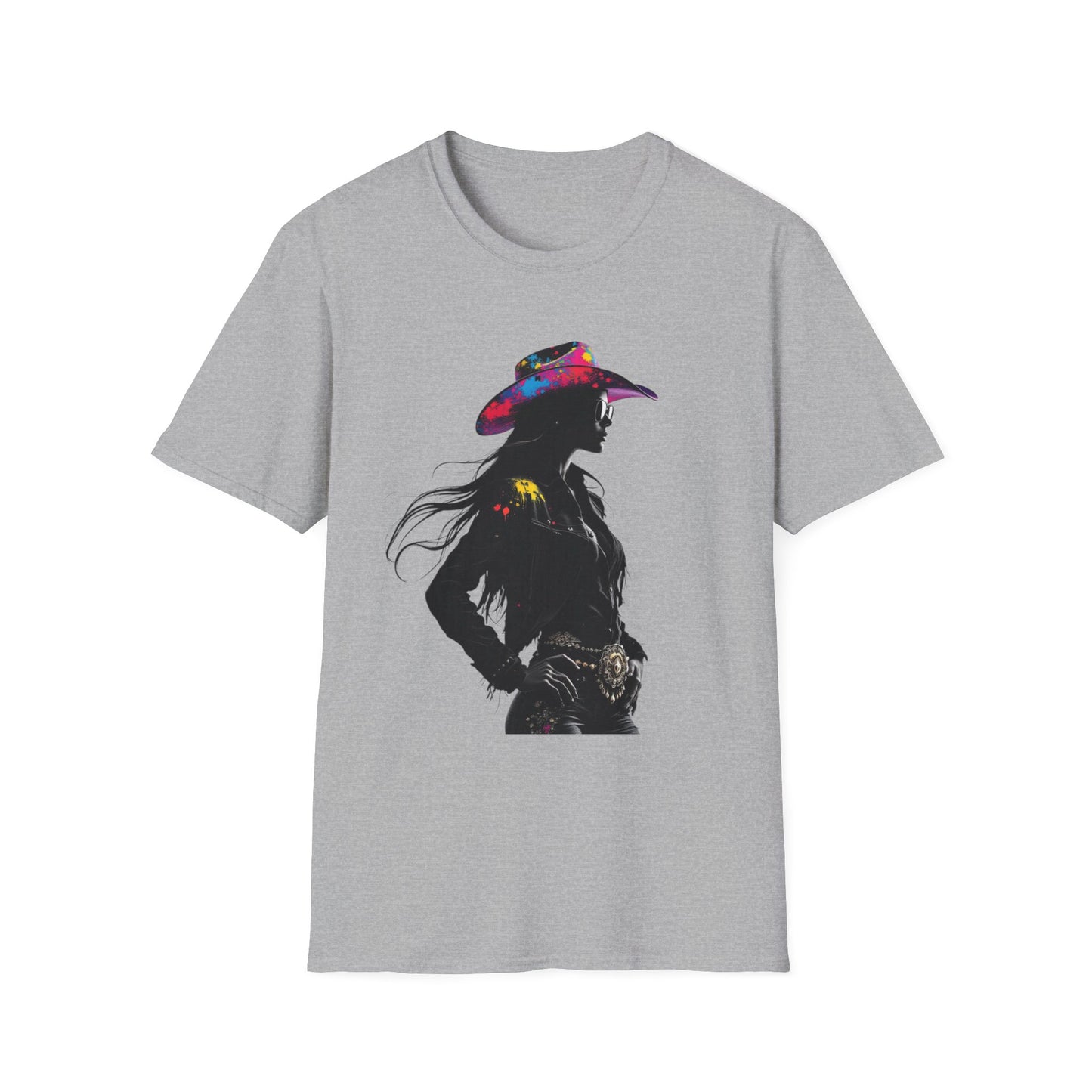 Cowgirl Vibes Unisex Softstyle T-Shirt - Trendy Western Graphic Tee