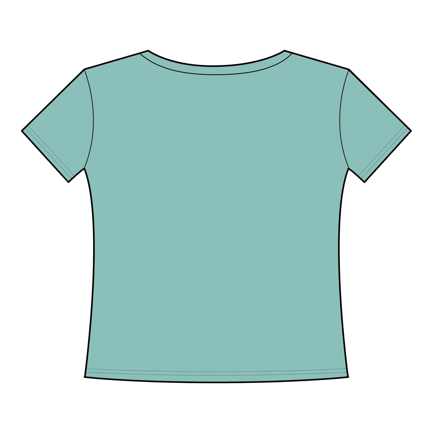 Paris Heart Graphic Tee - Women's Curvy Fine Jersey T-Shirt