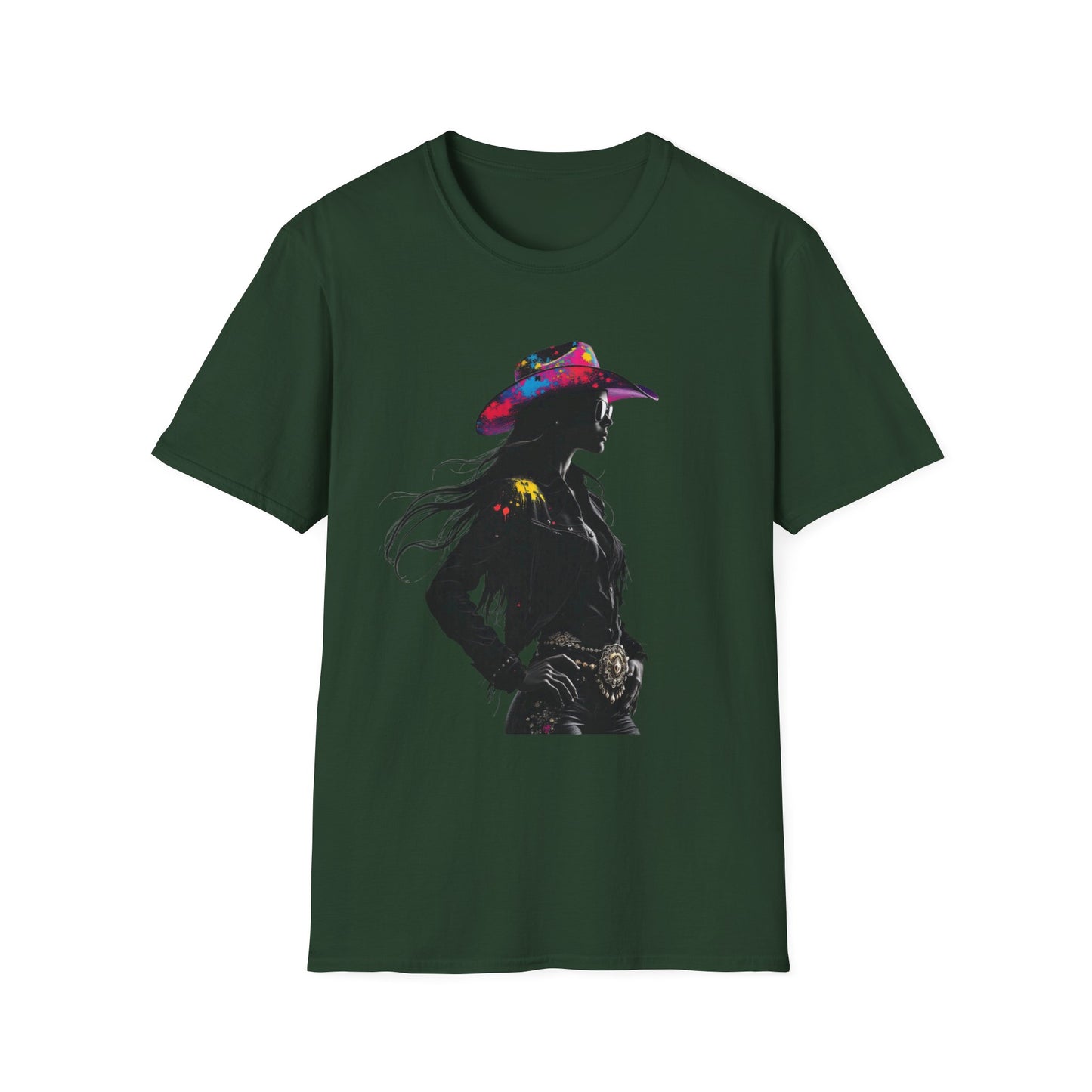 Cowgirl Vibes Unisex Softstyle T-Shirt - Trendy Western Graphic Tee