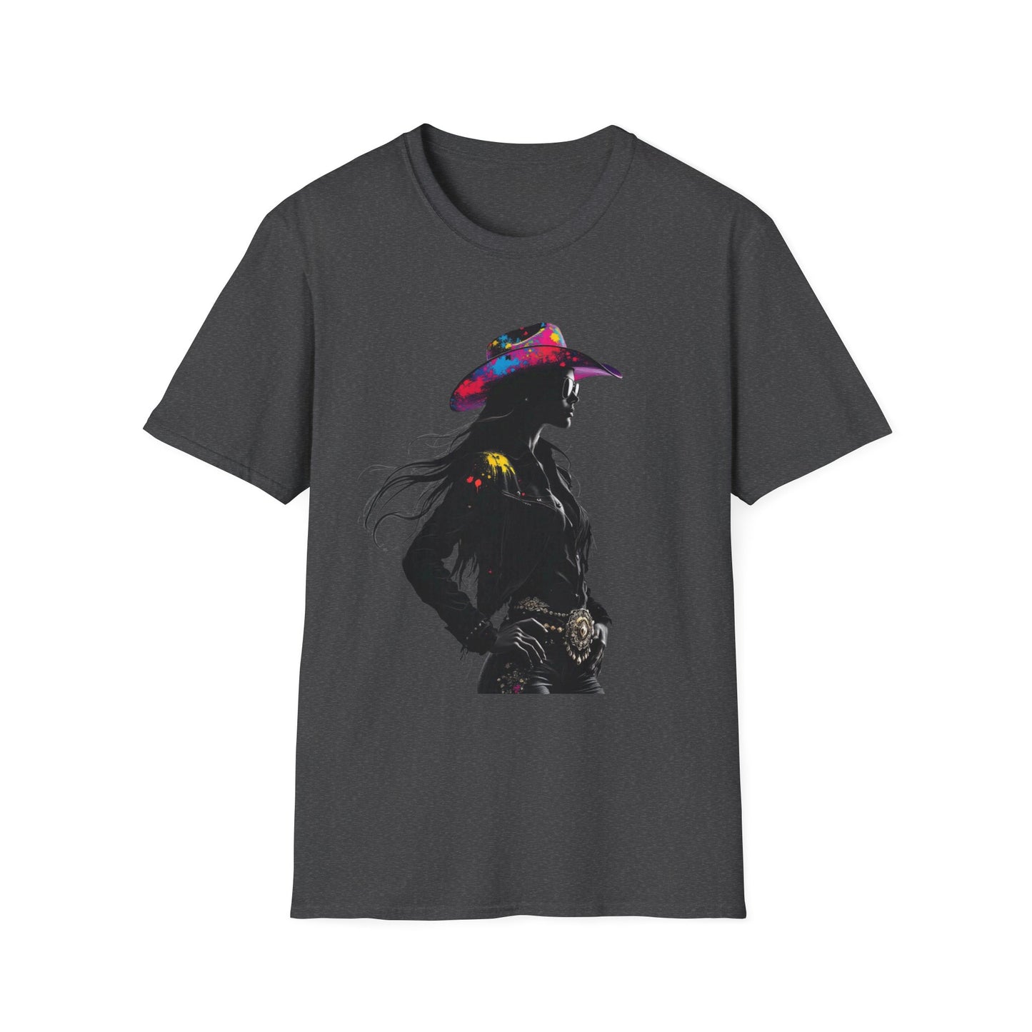 Cowgirl Vibes Unisex Softstyle T-Shirt - Trendy Western Graphic Tee