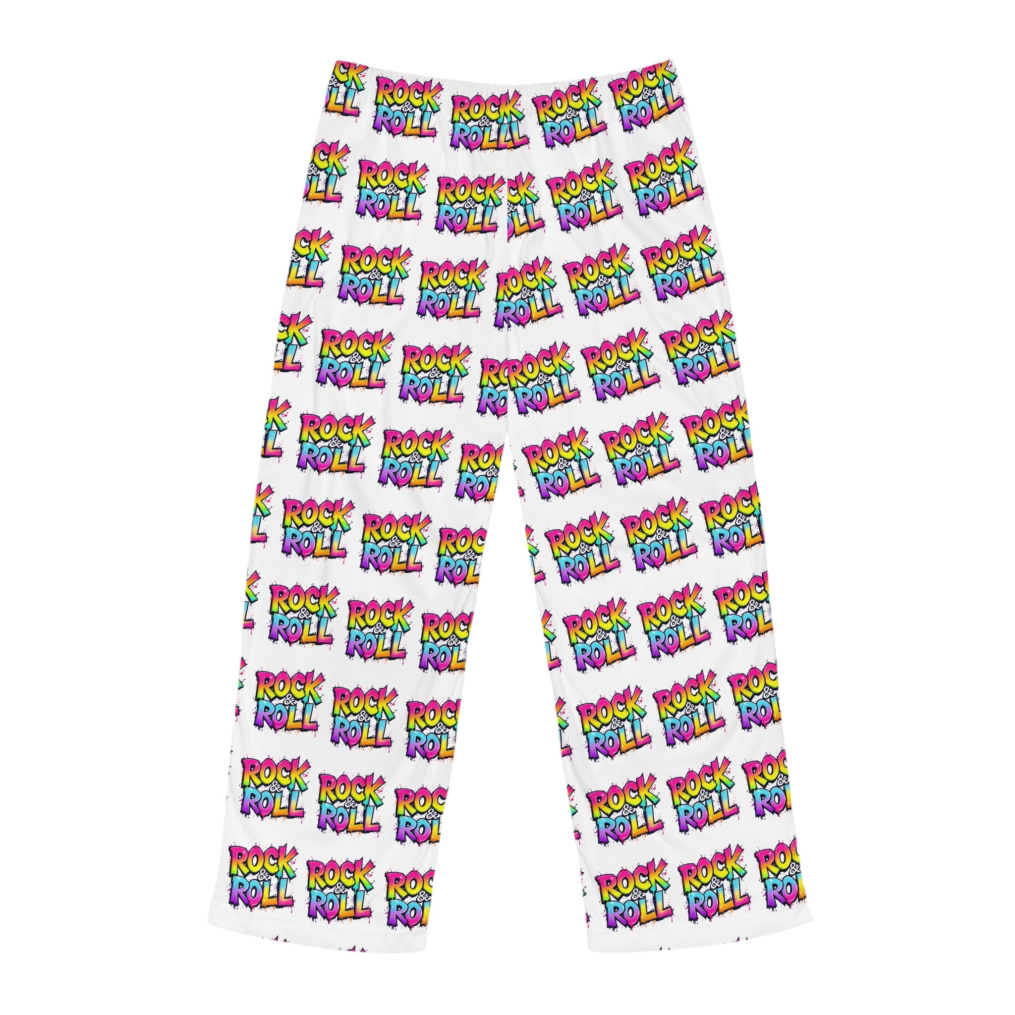 Rock & Roll Men's Pajama Pants | Colorful Lounge Wear for Music Lovers