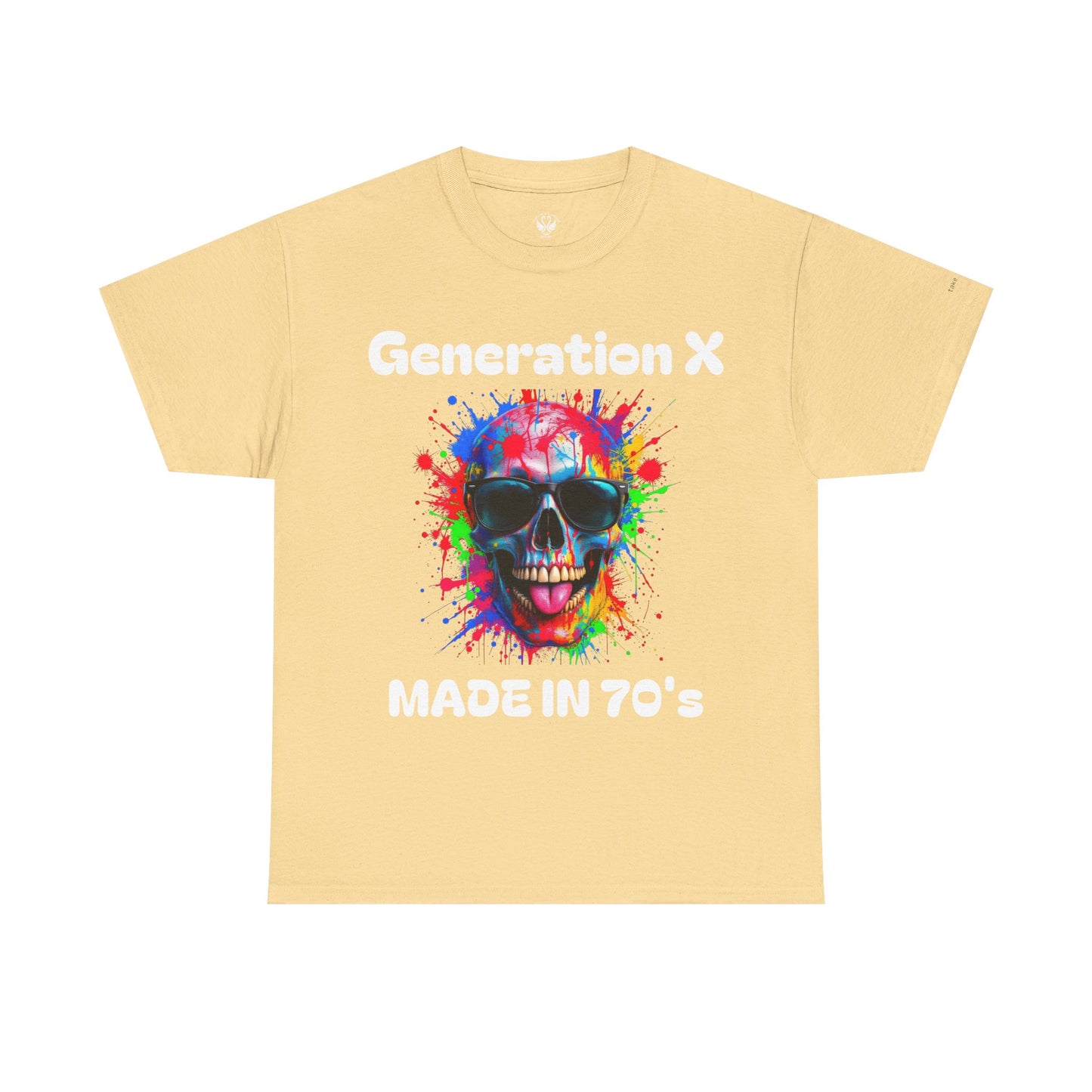 Vibrant Skull Graphic Unisex Heavy Cotton Tee