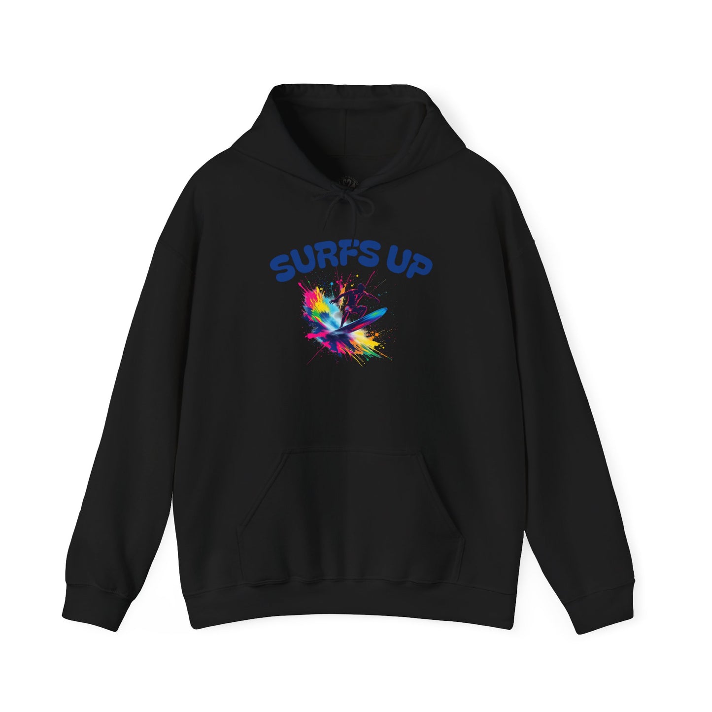 Surf's Up Unisex Heavy Blend Hooded Sweatshirt - Vibrant Beachwear for Surfers