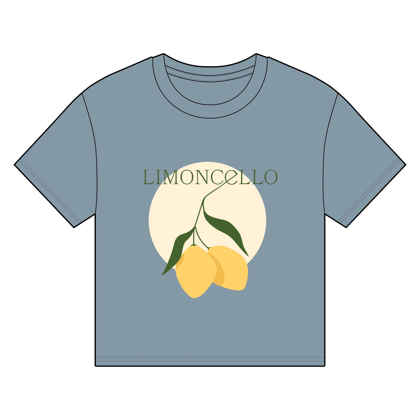 Women's Organic Boxy T-Shirt - Lemoncello Design, Eco-Friendly Casual Wear