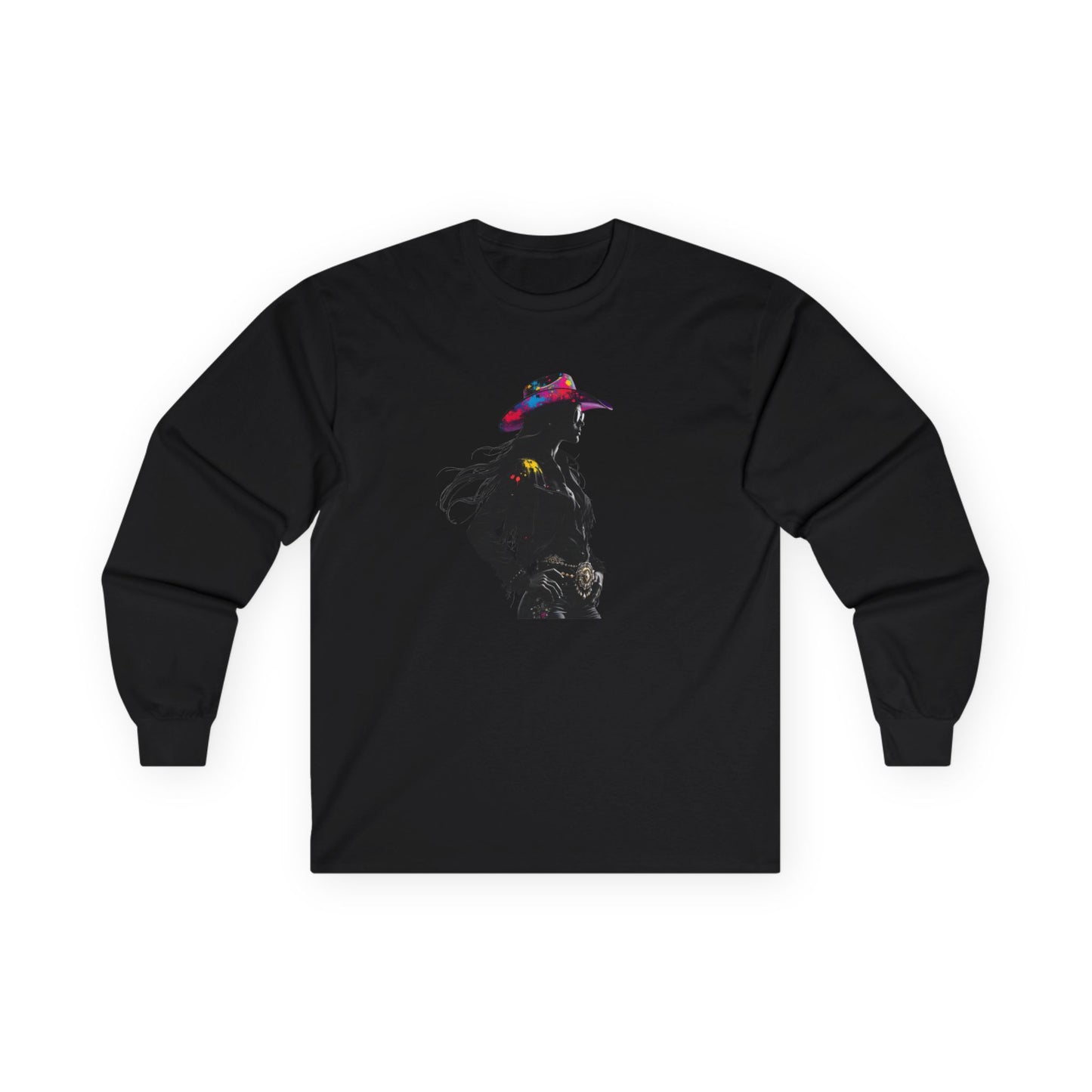 Bohemian Cowgirl Long Sleeve Tee - Perfect for Festivals and Everyday Wear
