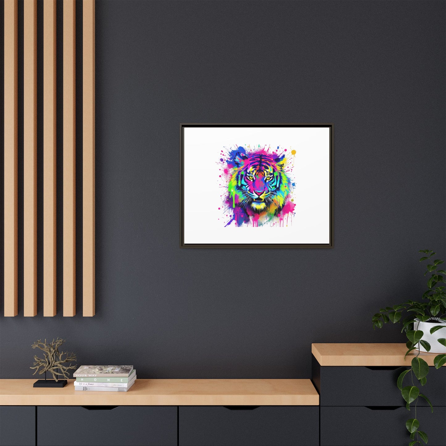 Vibrant Tiger Canvas Print - Framed Art for Bold Decor