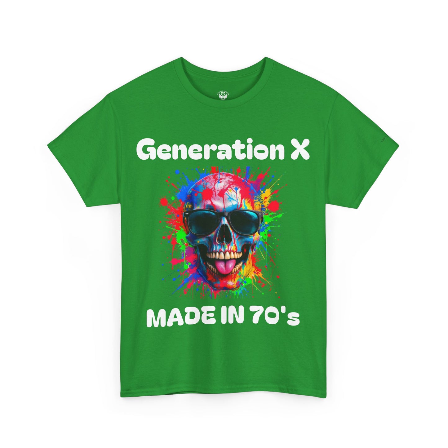 Vibrant Skull Graphic Unisex Heavy Cotton Tee