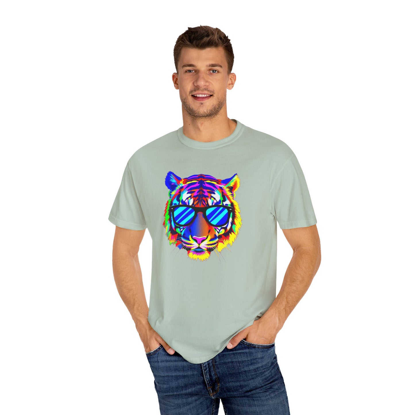 Vibrant Tiger Graphic T-Shirt - Unisex, Cool & Colorful Design