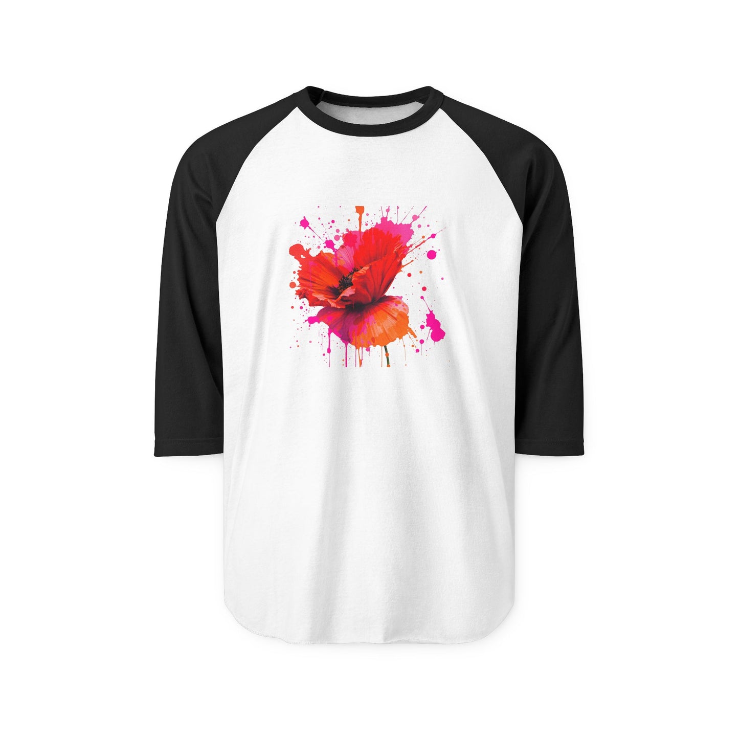 Vibrant Floral Raglan Shirt for Casual Style