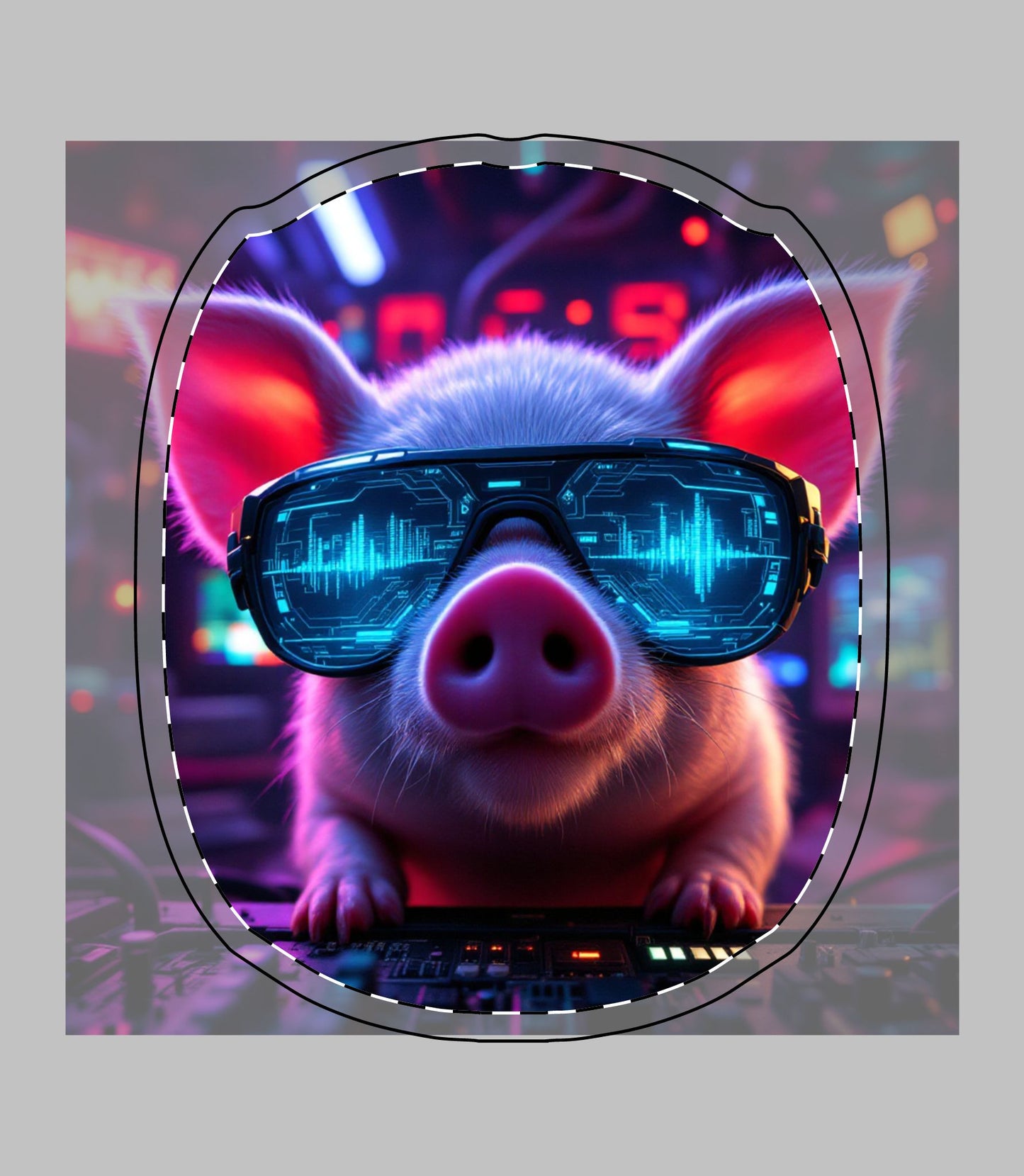 Cool Pig AirPod Max Case - Fun Protective Cover for Music Lovers