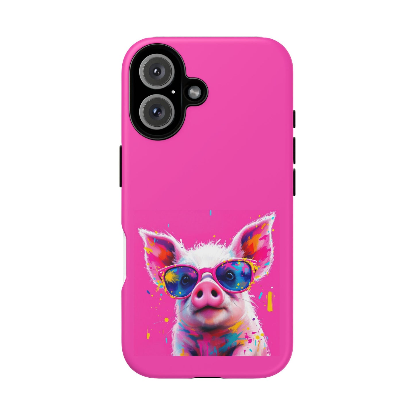 Colorful Pig Phone Case - Tough & Stylish