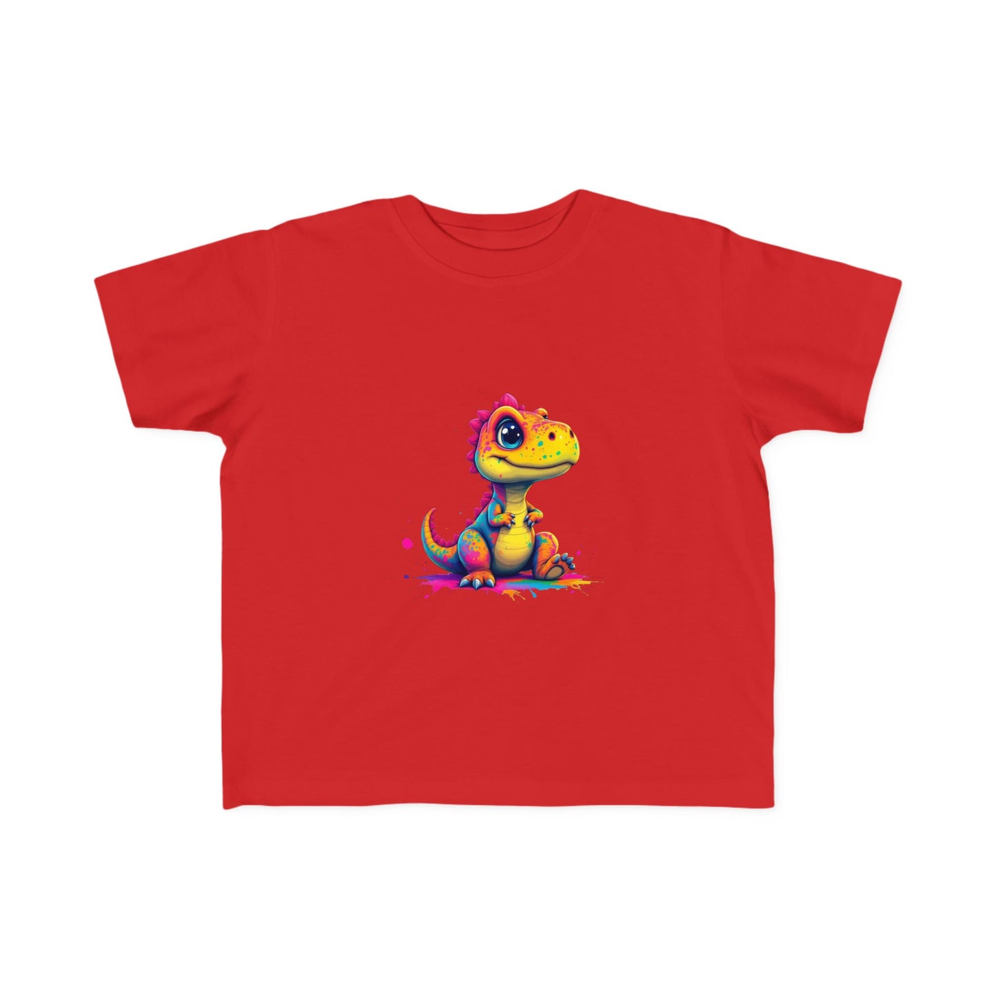 Cute Dinosaur Toddler Tee - Colorful Kids Jersey T-Shirt