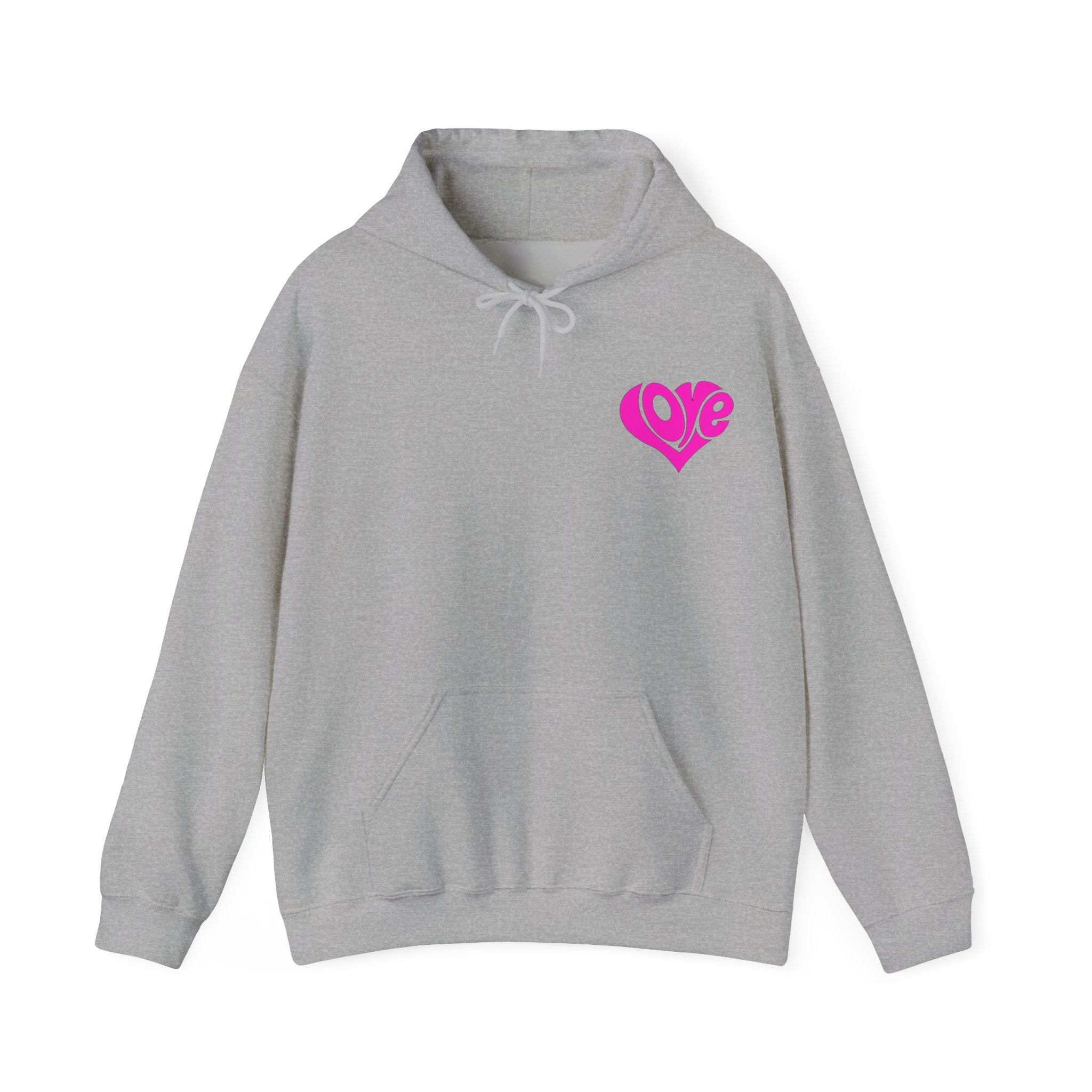 Cozy Love Heart Hoodie | Unisex Sweatshirt for Valentine's Day, Gift for Her, Celebrations, Casual Wear, Anniversary