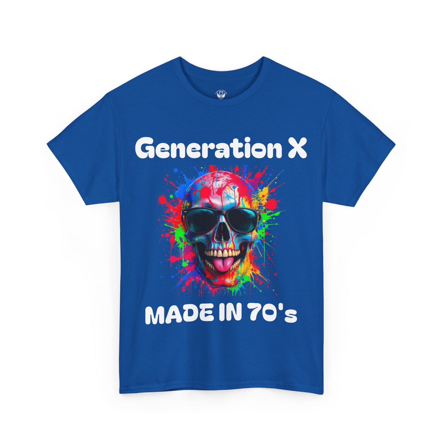 Vibrant Skull Graphic Unisex Heavy Cotton Tee