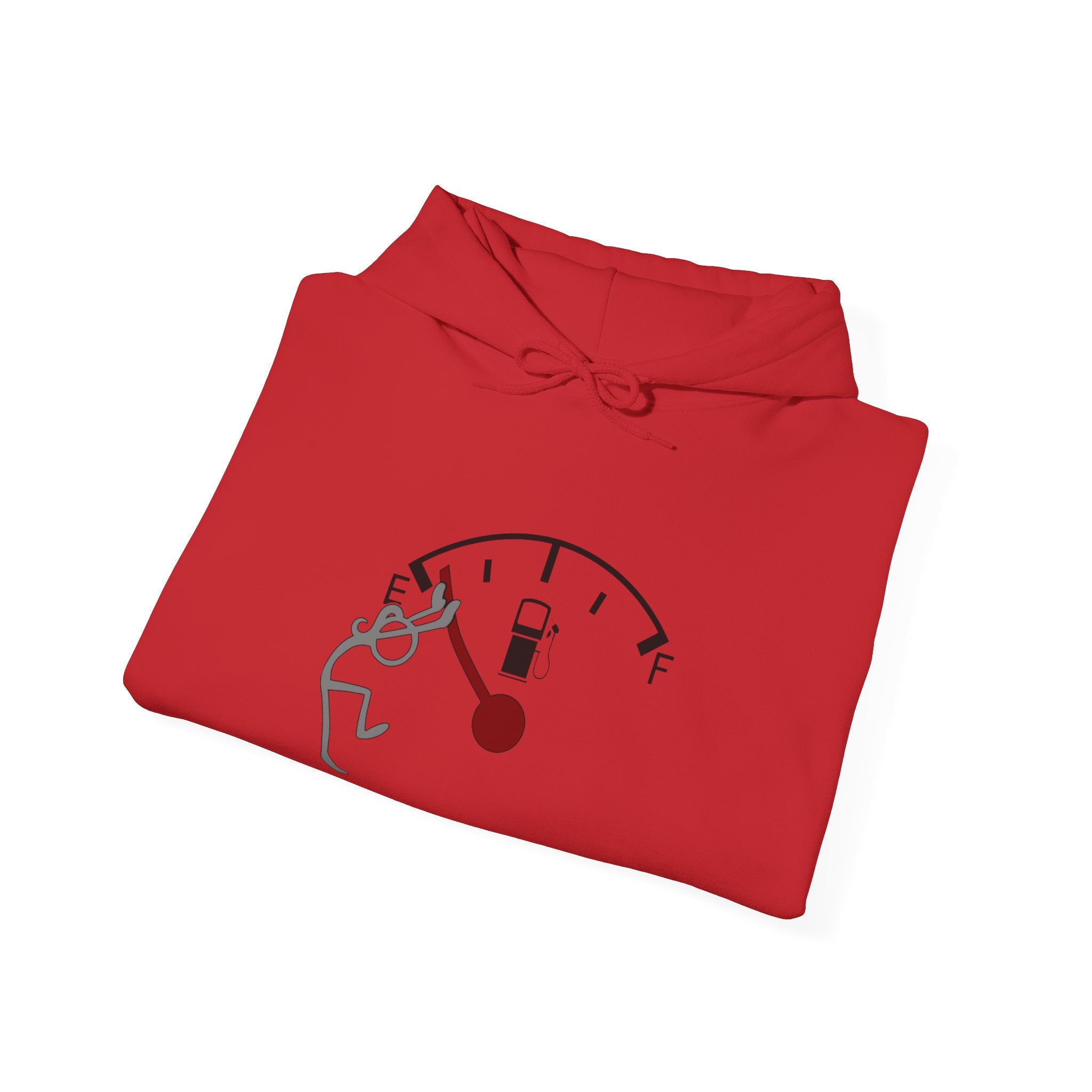 Fuel Gauge Graphic Hoodie, Unisex Sweatshirt for Gamers, Cozy Gift for Tech Lovers, Perfect for Casual Wear, Comfy Everyday Hoodie