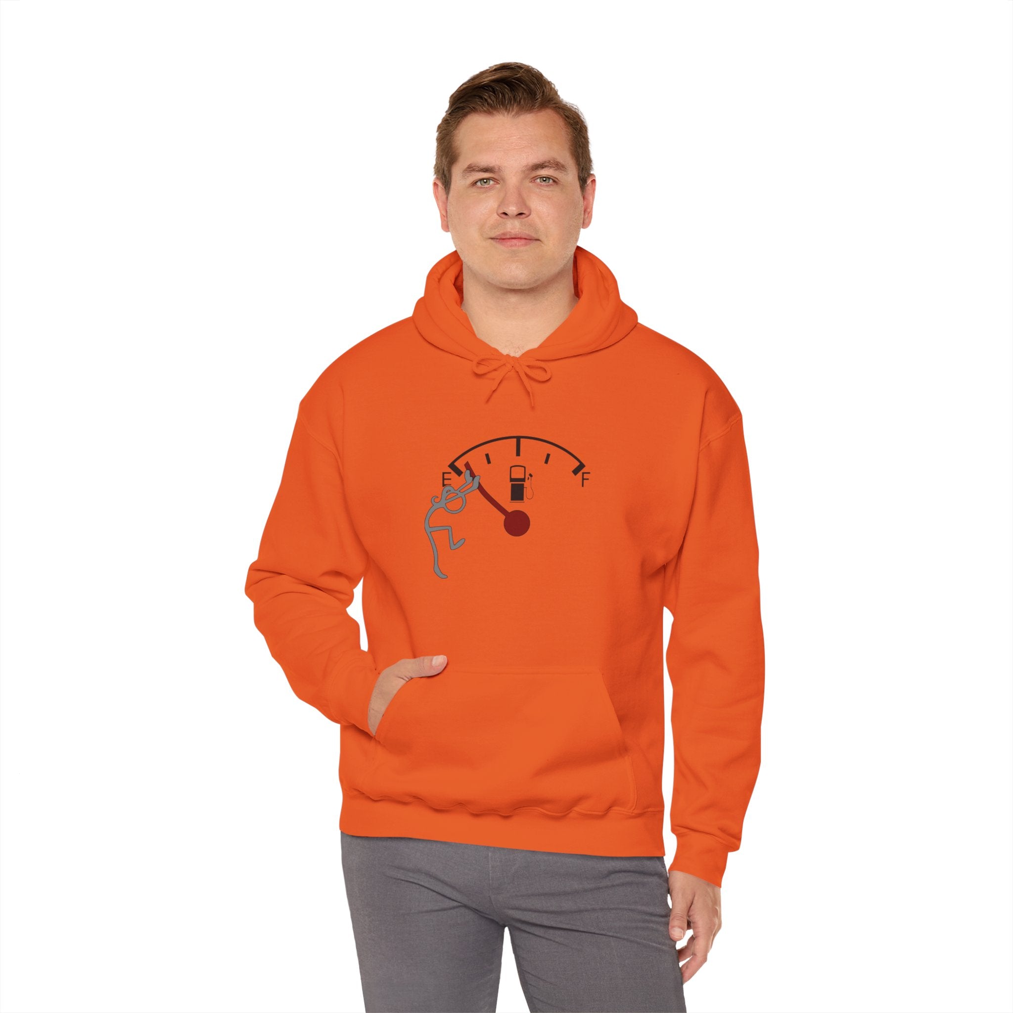 Fuel Gauge Graphic Hoodie, Unisex Sweatshirt for Gamers, Cozy Gift for Tech Lovers, Perfect for Casual Wear, Comfy Everyday Hoodie