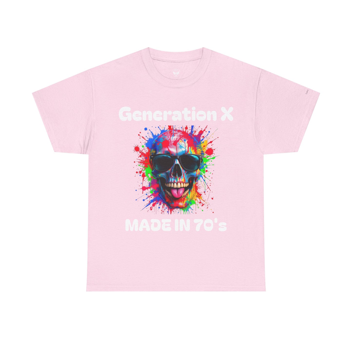 Vibrant Skull Graphic Unisex Heavy Cotton Tee