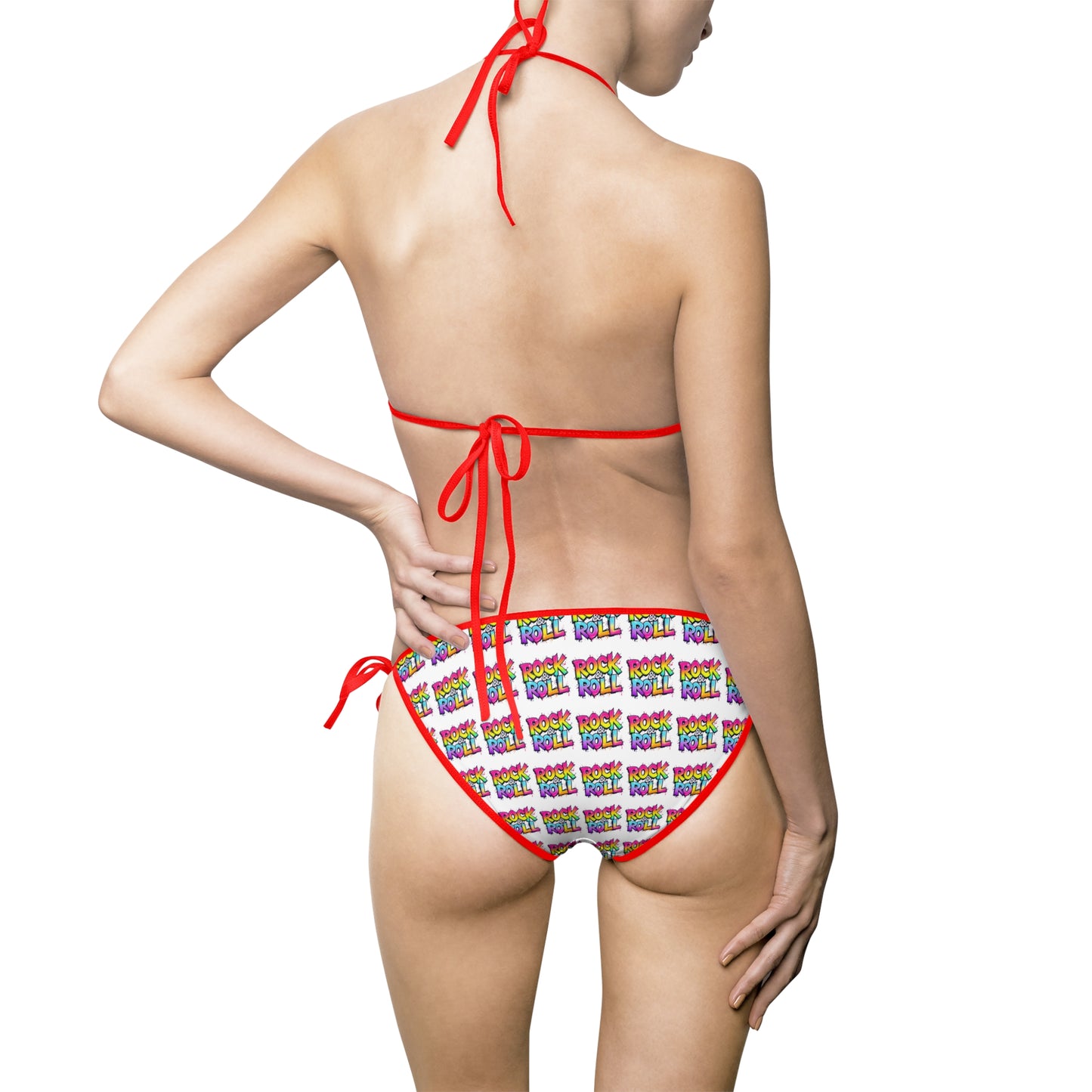 Colorful Women's Triangle Bikini Swimsuit - Perfect for Summer Beaches & Pool Parties