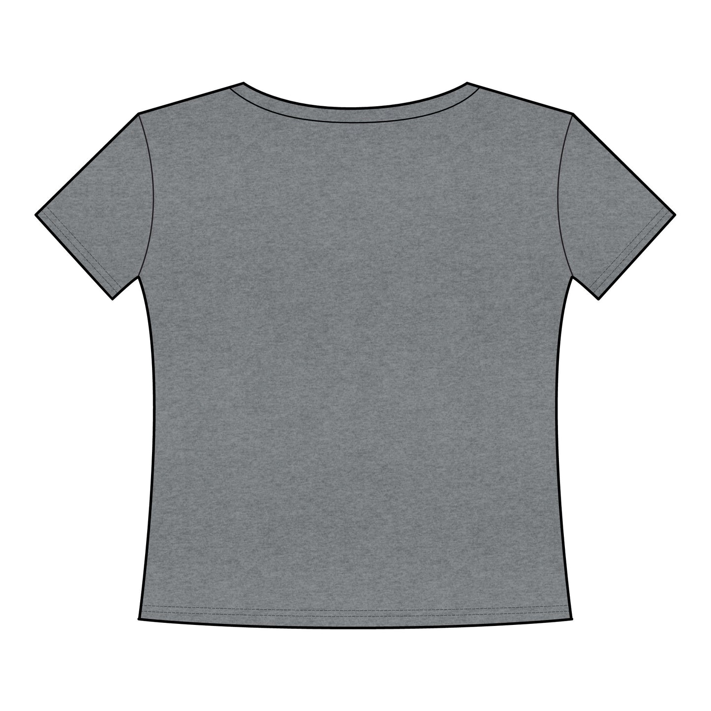 Paris Heart Graphic Tee - Women's Curvy Fine Jersey T-Shirt