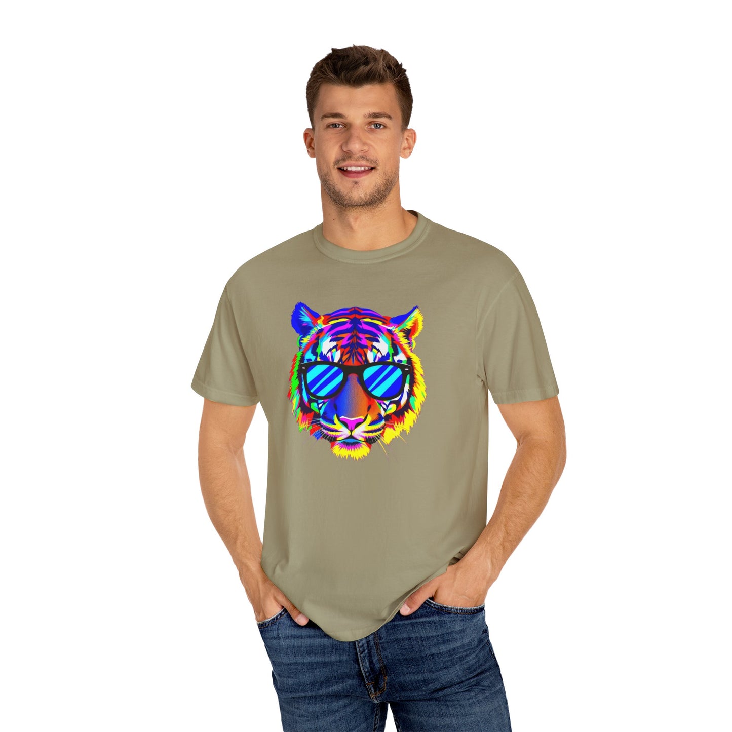 Vibrant Tiger Graphic T-Shirt - Unisex, Cool & Colorful Design