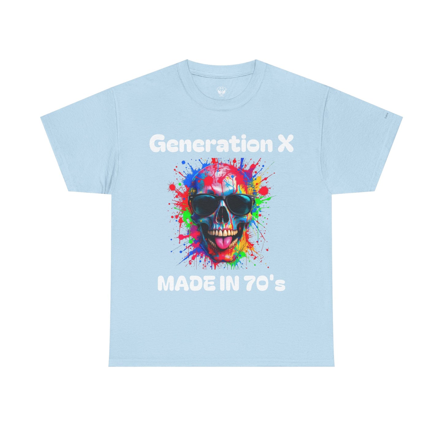Vibrant Skull Graphic Unisex Heavy Cotton Tee
