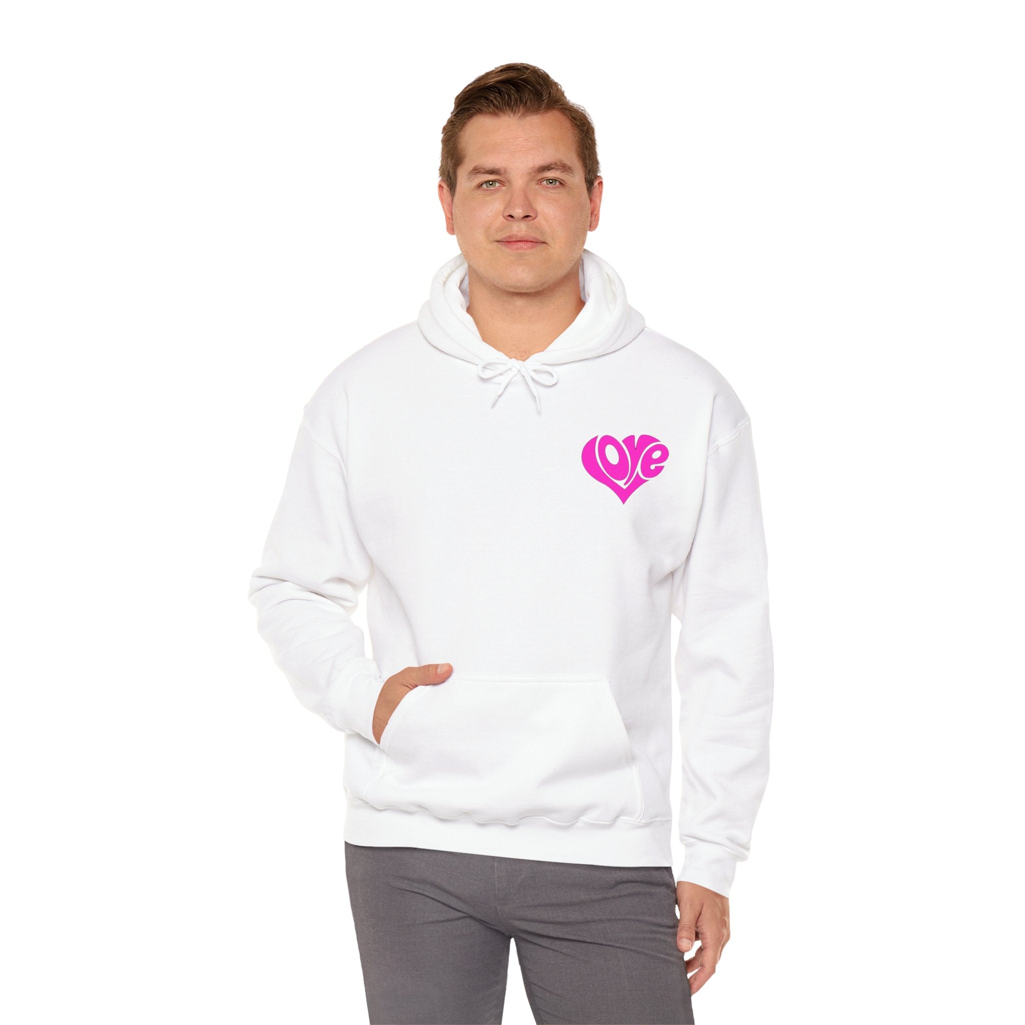 Cozy Love Heart Hoodie | Unisex Sweatshirt for Valentine's Day, Gift for Her, Celebrations, Casual Wear, Anniversary