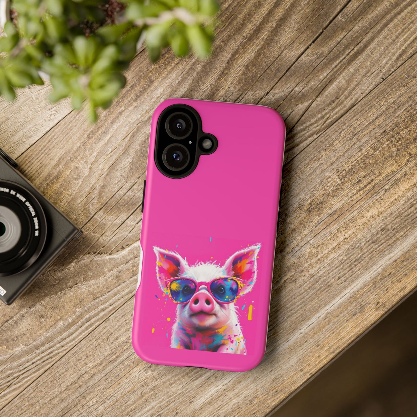 Colorful Pig Phone Case - Tough & Stylish