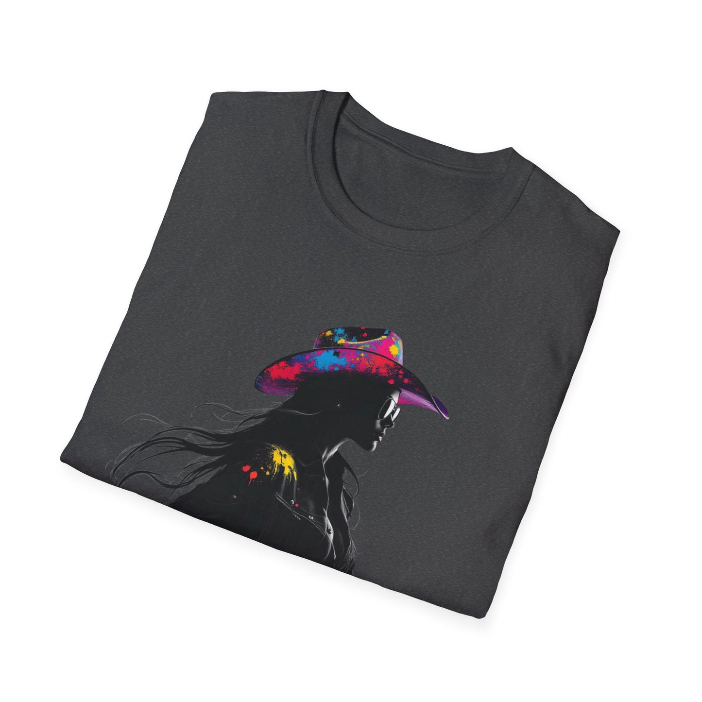 Cowgirl Vibes Unisex Softstyle T-Shirt - Trendy Western Graphic Tee
