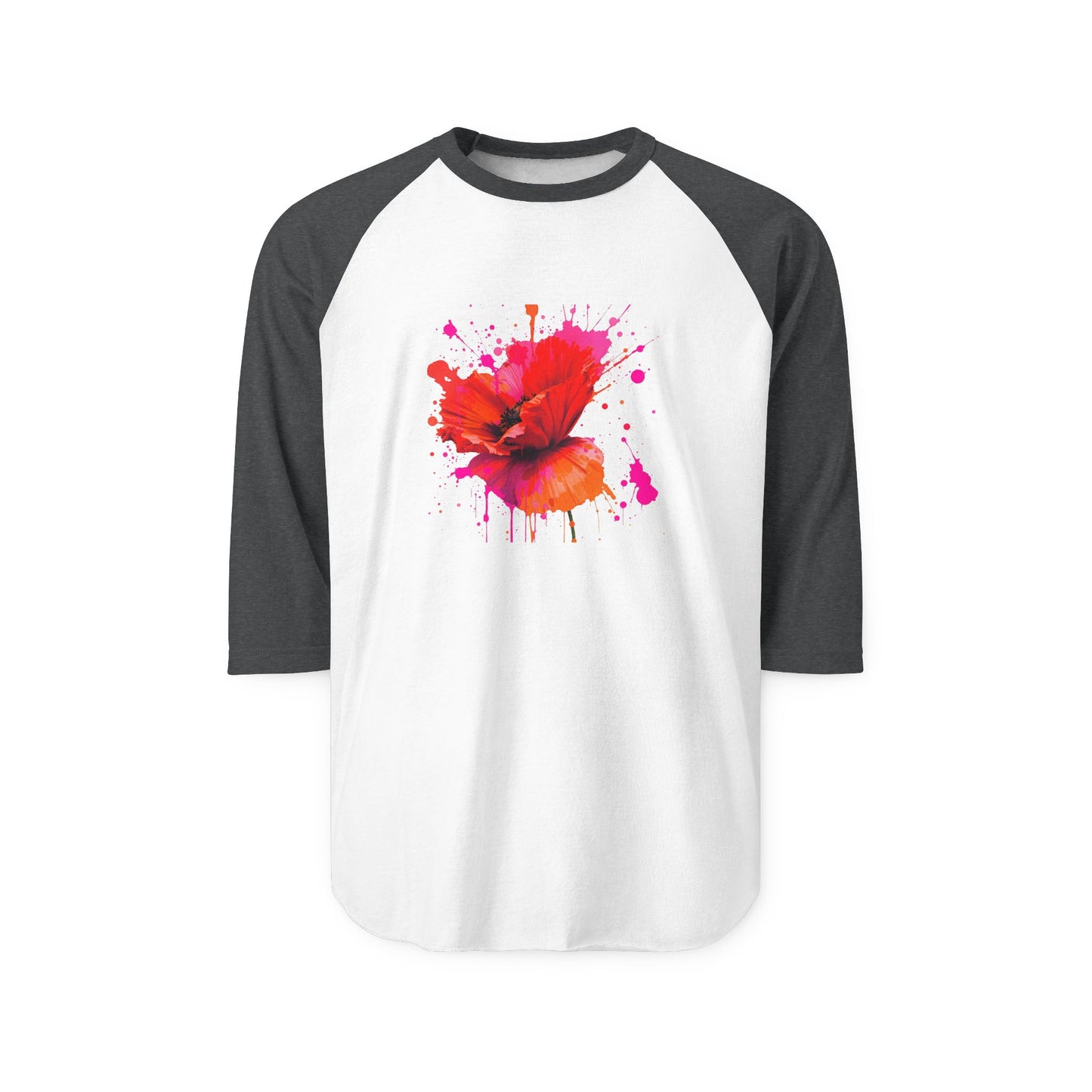 Vibrant Floral Raglan Shirt for Casual Style
