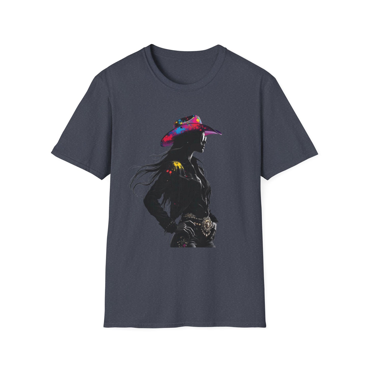 Cowgirl Vibes Unisex Softstyle T-Shirt - Trendy Western Graphic Tee