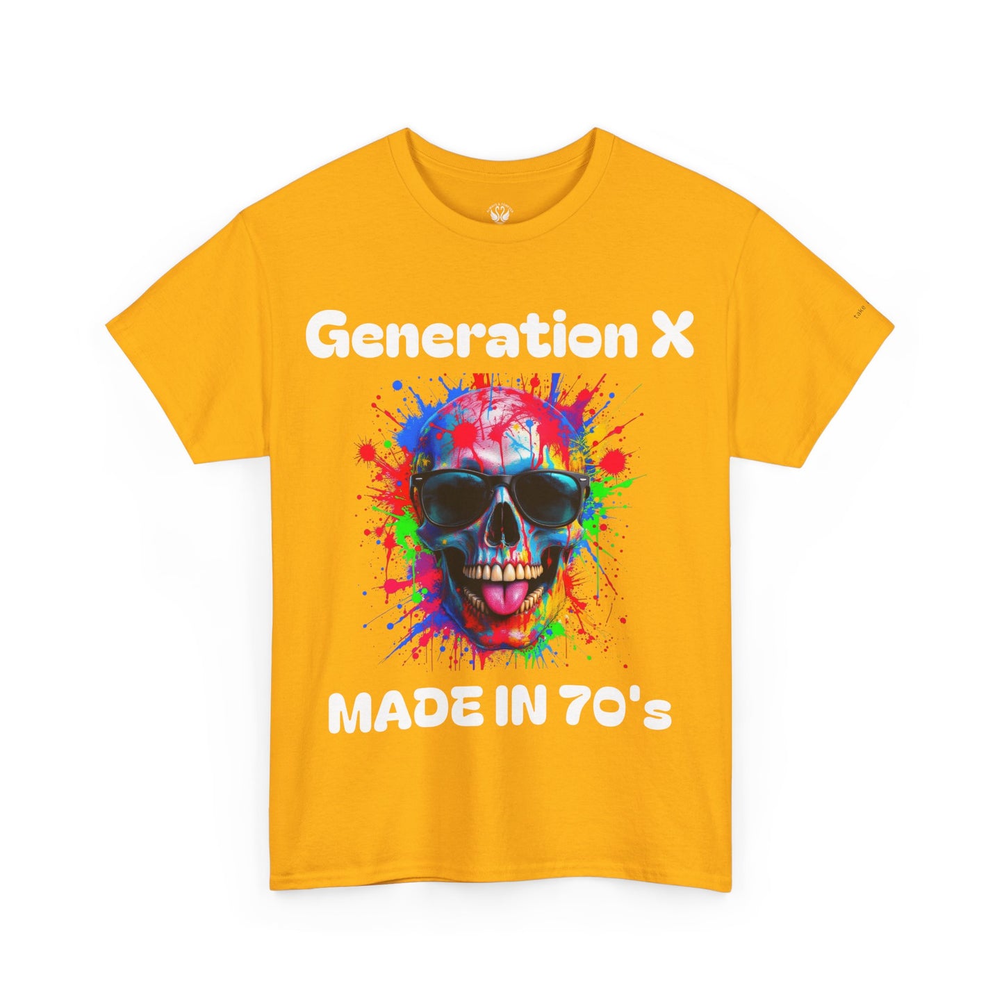 Vibrant Skull Graphic Unisex Heavy Cotton Tee