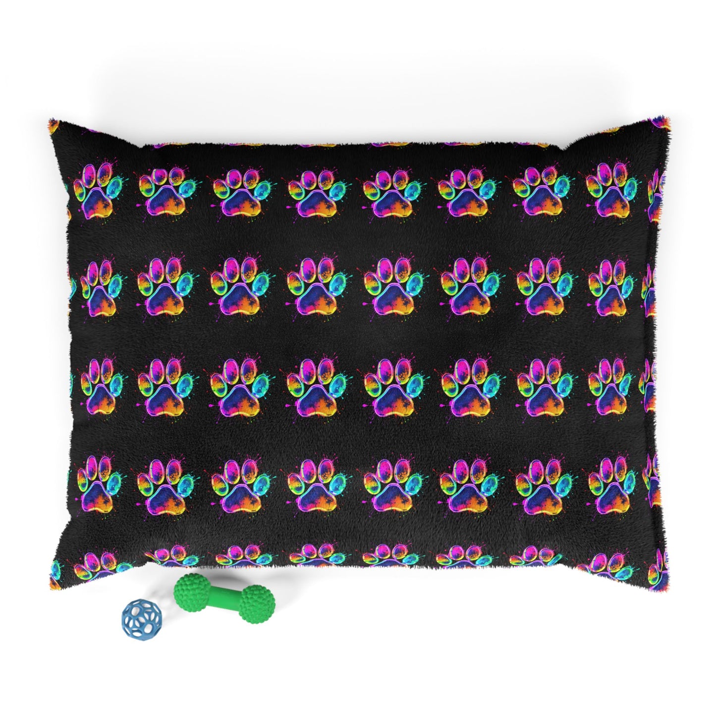 Colorful Paw Print Pet Bed - Cozy and Stylish Dog Bed for Pet Lovers