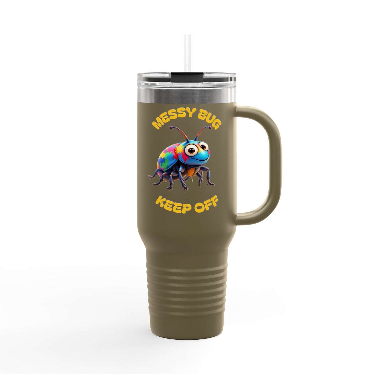 Colorful Messy Bug Insulated Travel Mug - 40oz