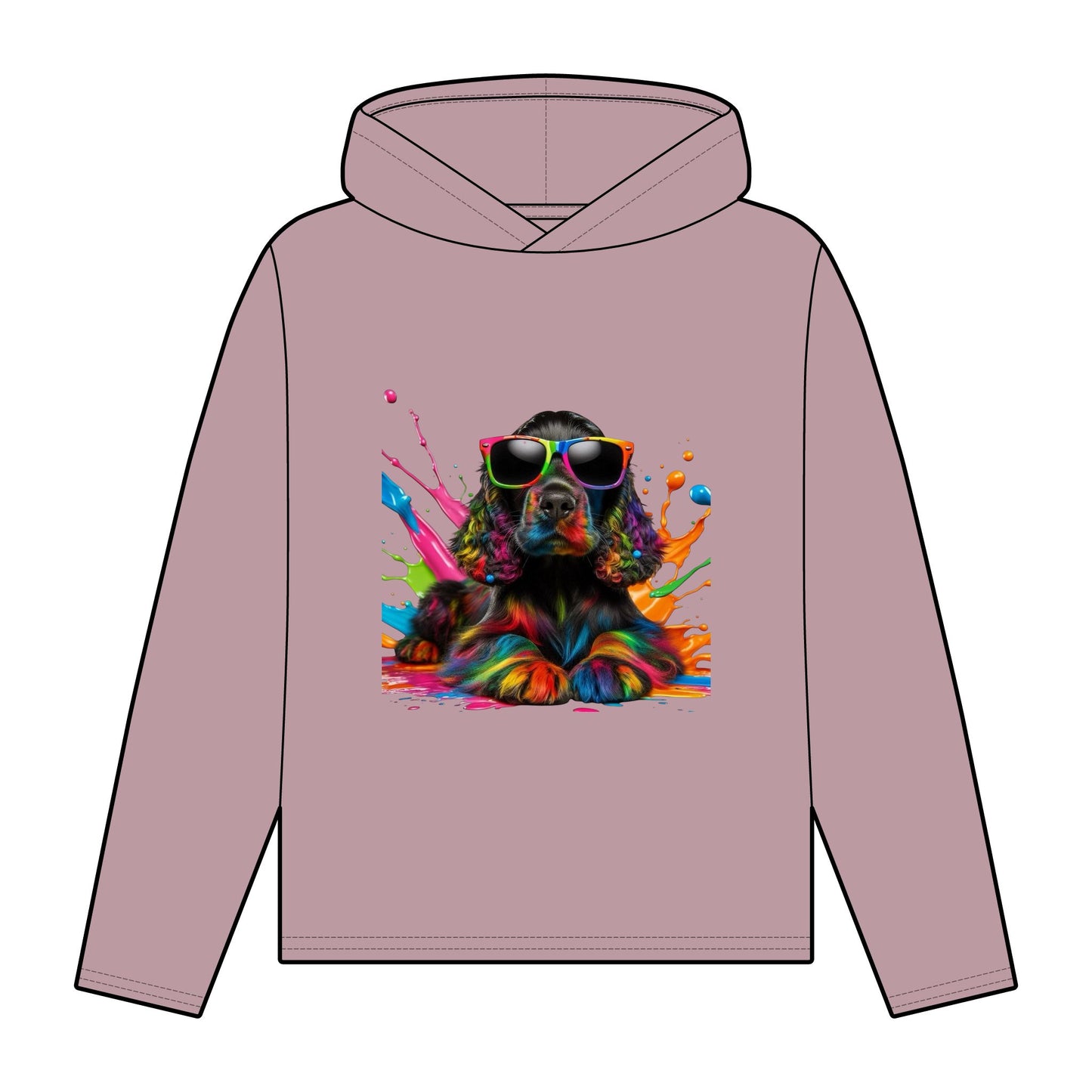 Colorful Dog Art Women's Organic Relaxed Fit Hoodie - Perfect Gift for Dog Lovers