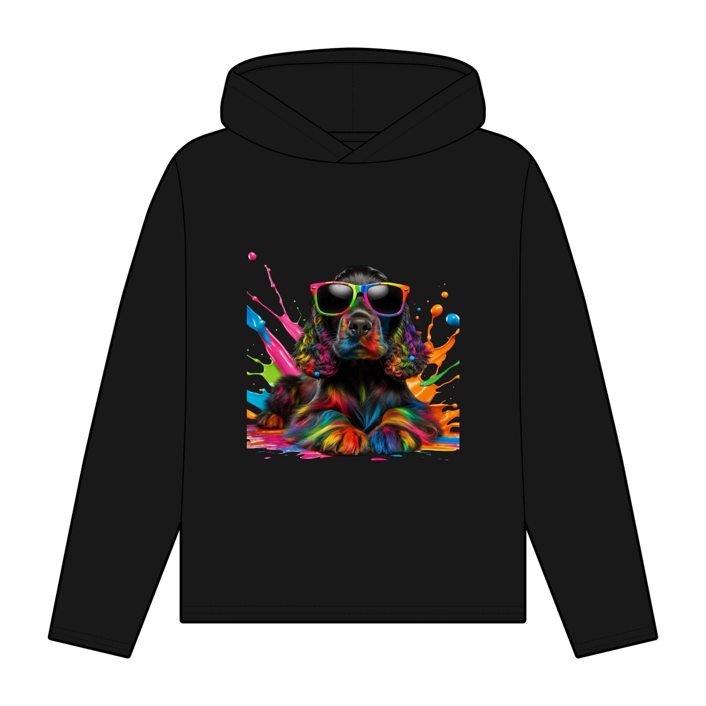 Colorful Dog Art Women's Organic Relaxed Fit Hoodie - Perfect Gift for Dog Lovers
