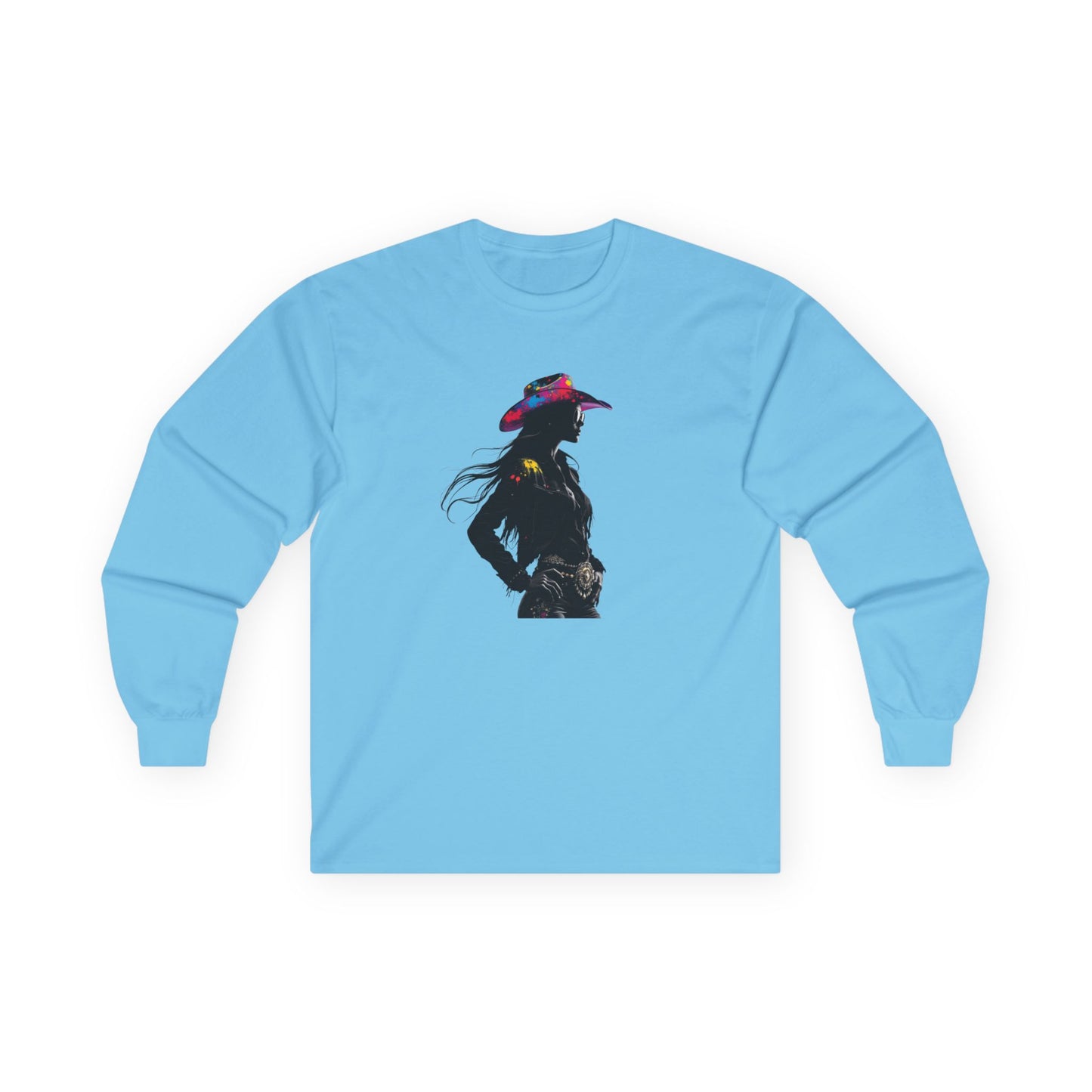 Bohemian Cowgirl Long Sleeve Tee - Perfect for Festivals and Everyday Wear