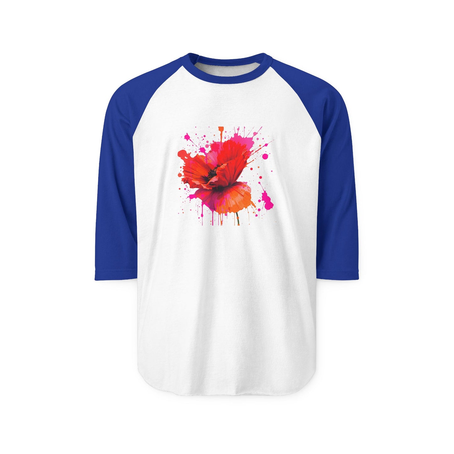 Vibrant Floral Raglan Shirt for Casual Style