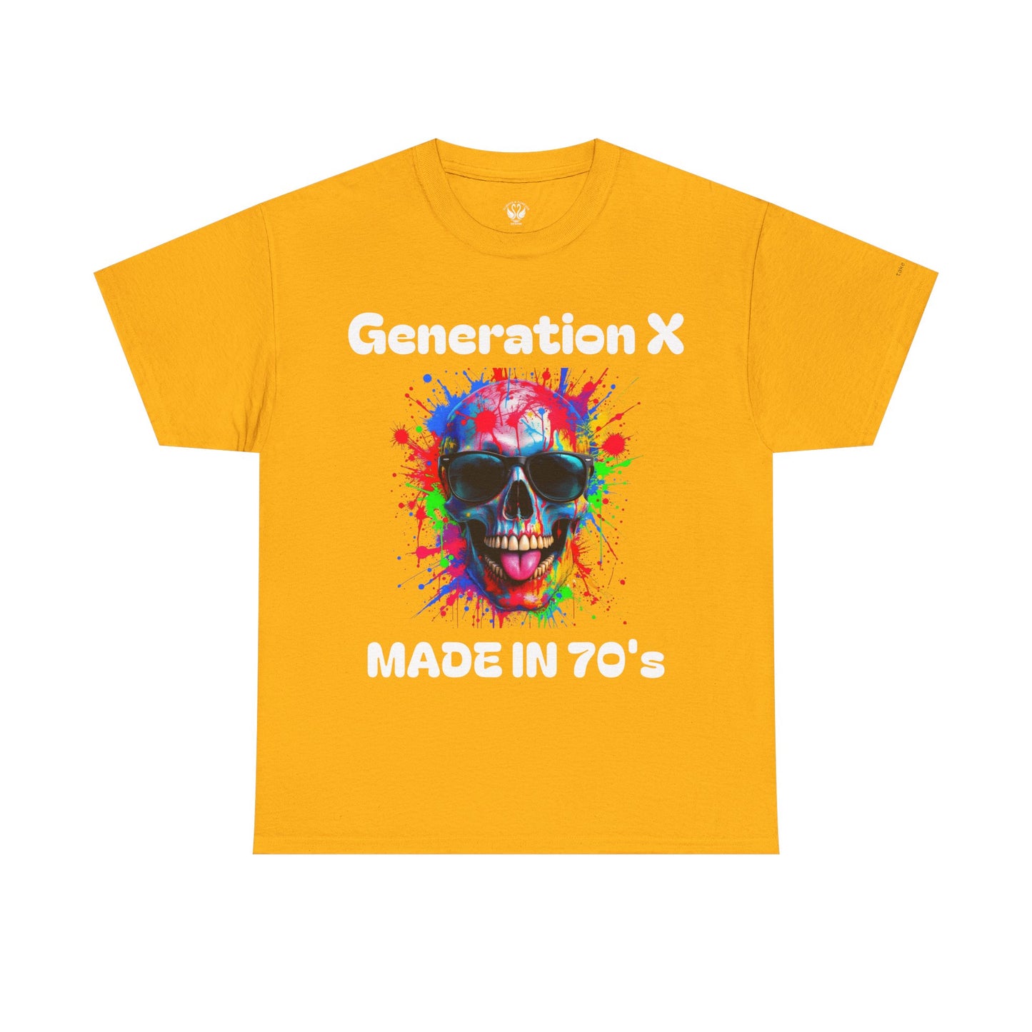 Vibrant Skull Graphic Unisex Heavy Cotton Tee