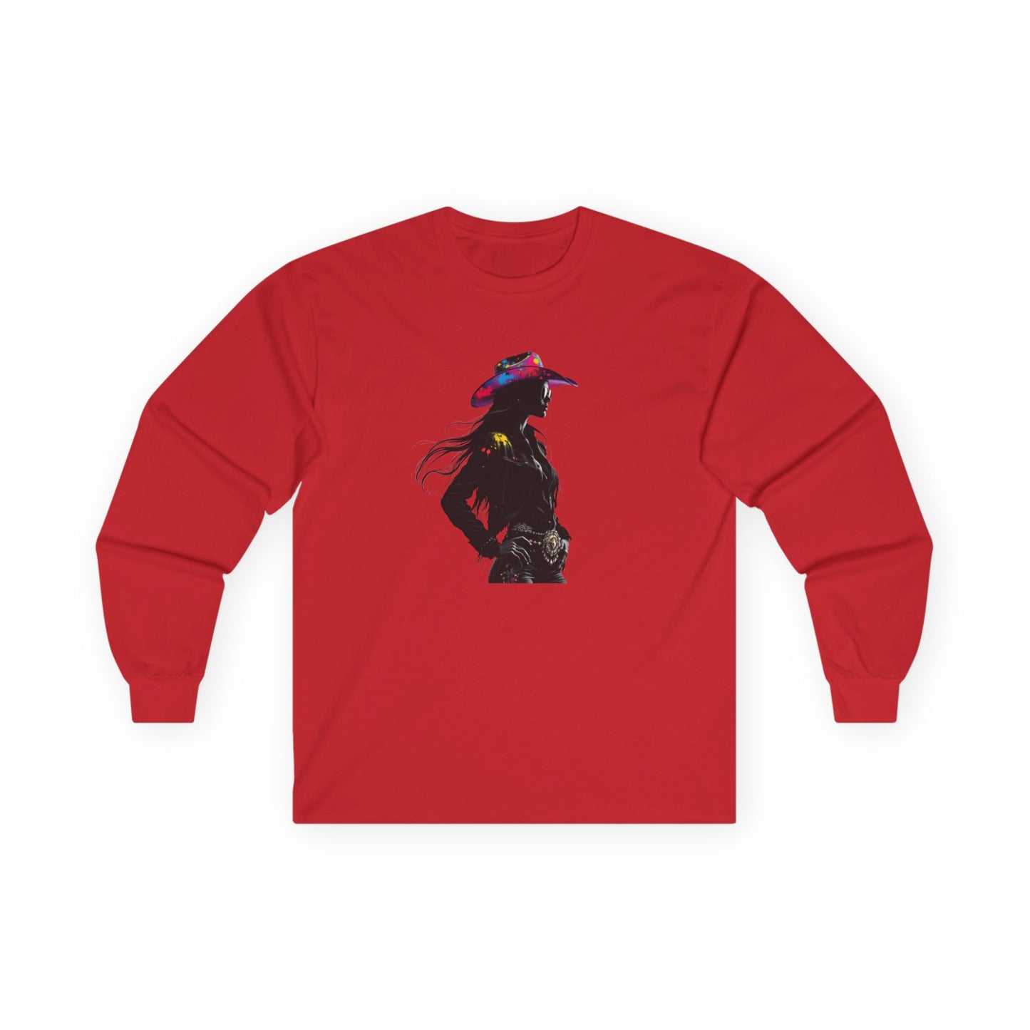 Bohemian Cowgirl Long Sleeve Tee - Perfect for Festivals and Everyday Wear