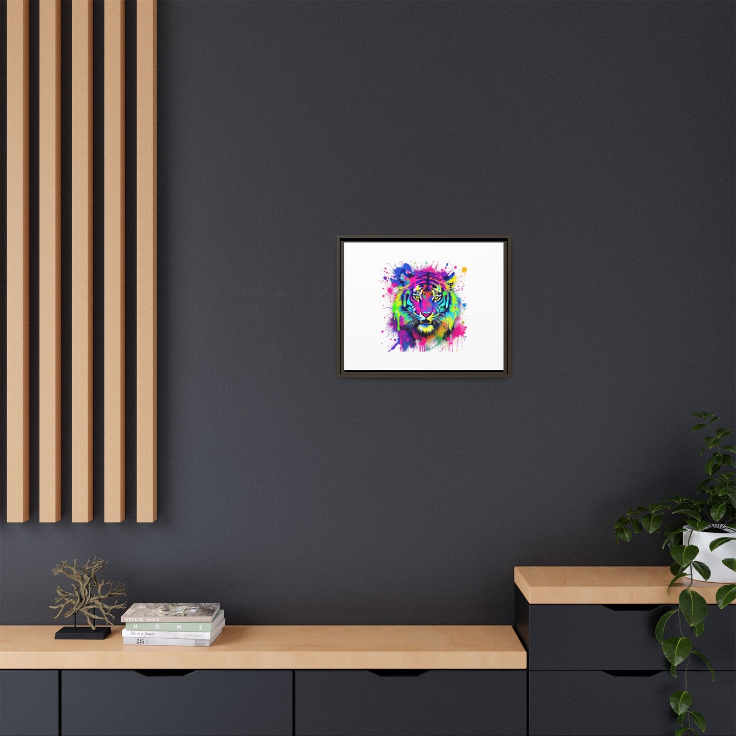 Vibrant Tiger Canvas Print - Framed Art for Bold Decor
