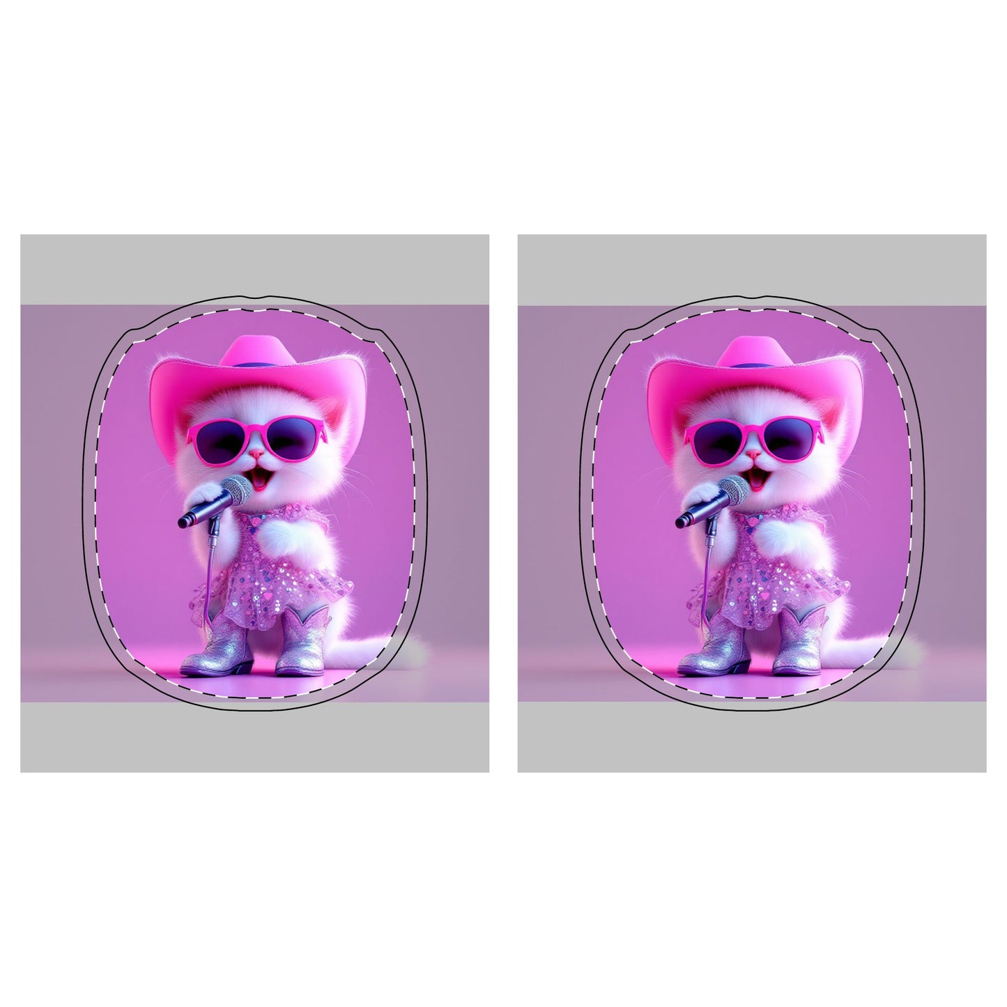 Cute Cat AirPod Max Case - Pink Glamour Design for Pet Lovers