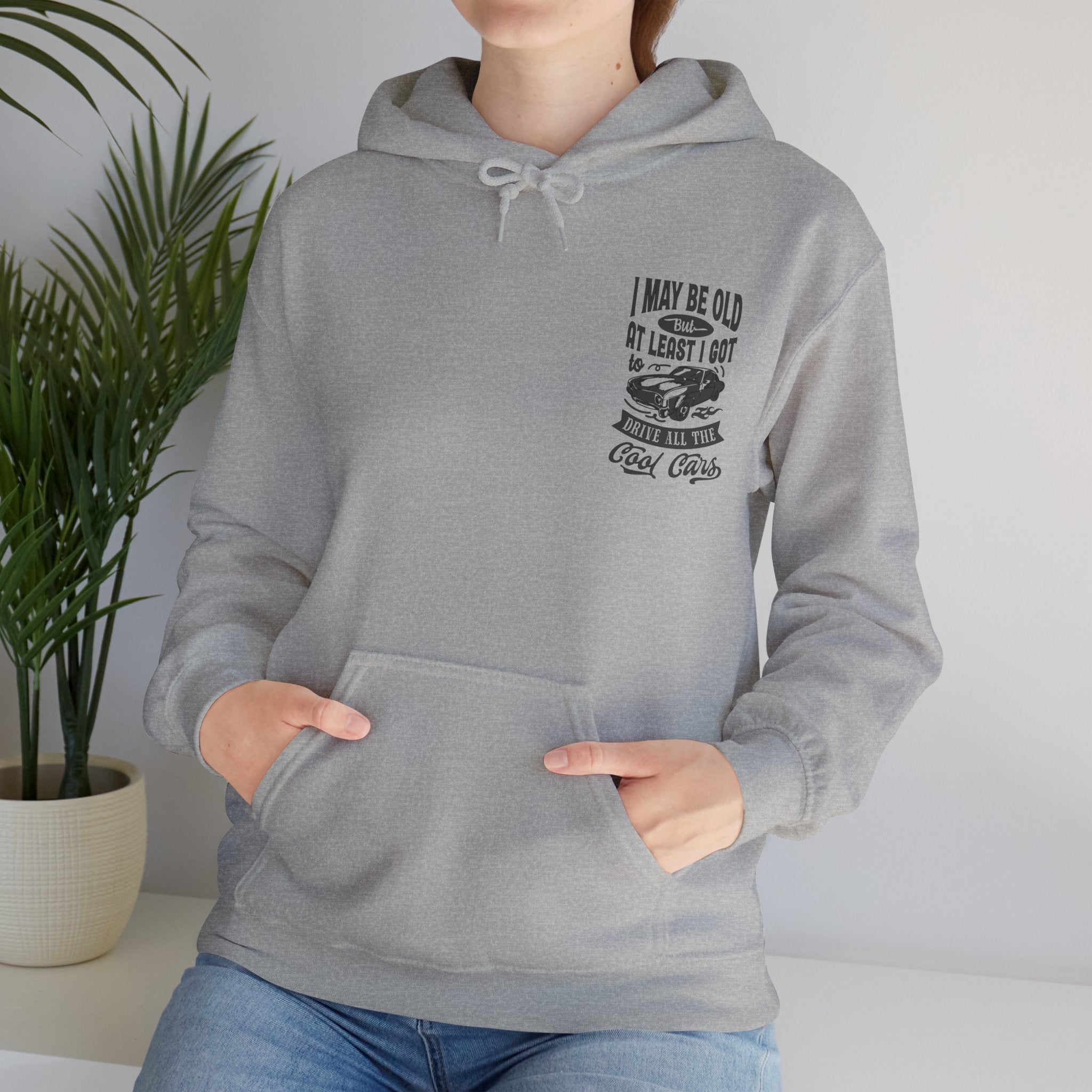 Cool Cars Vintage Hoodie, Funny Sweatshirt, Gift for Car Lovers, Retro Vehicle Apparel, Unique Birthday Present, Unisex Hooded Pullover