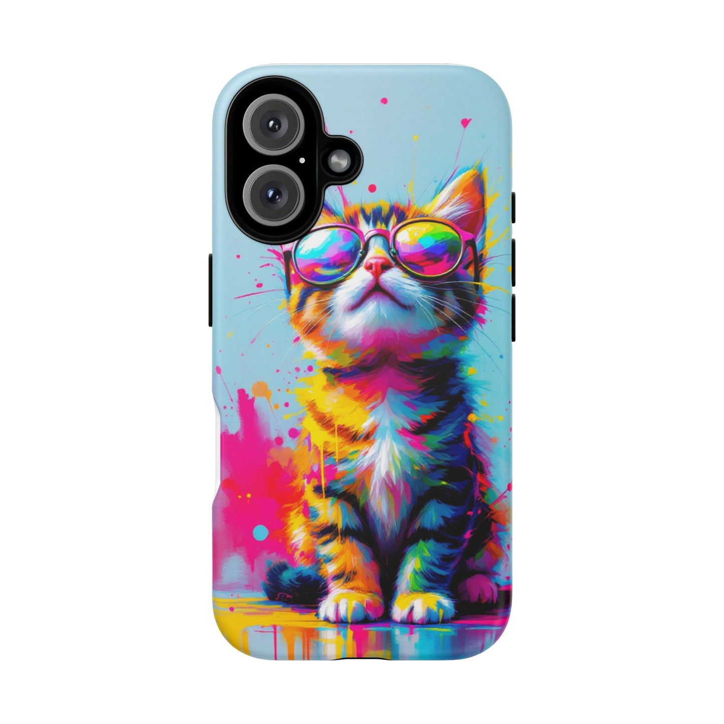 Colorful Cat Phone Case - Tough Cases for Cat Lovers