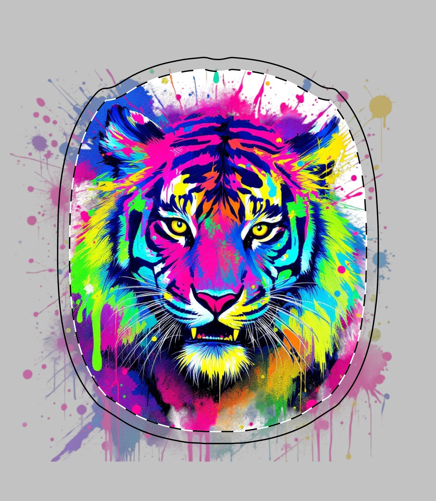 Colorful Tiger AirPod Max Cases - Vibrant Wildlife Design